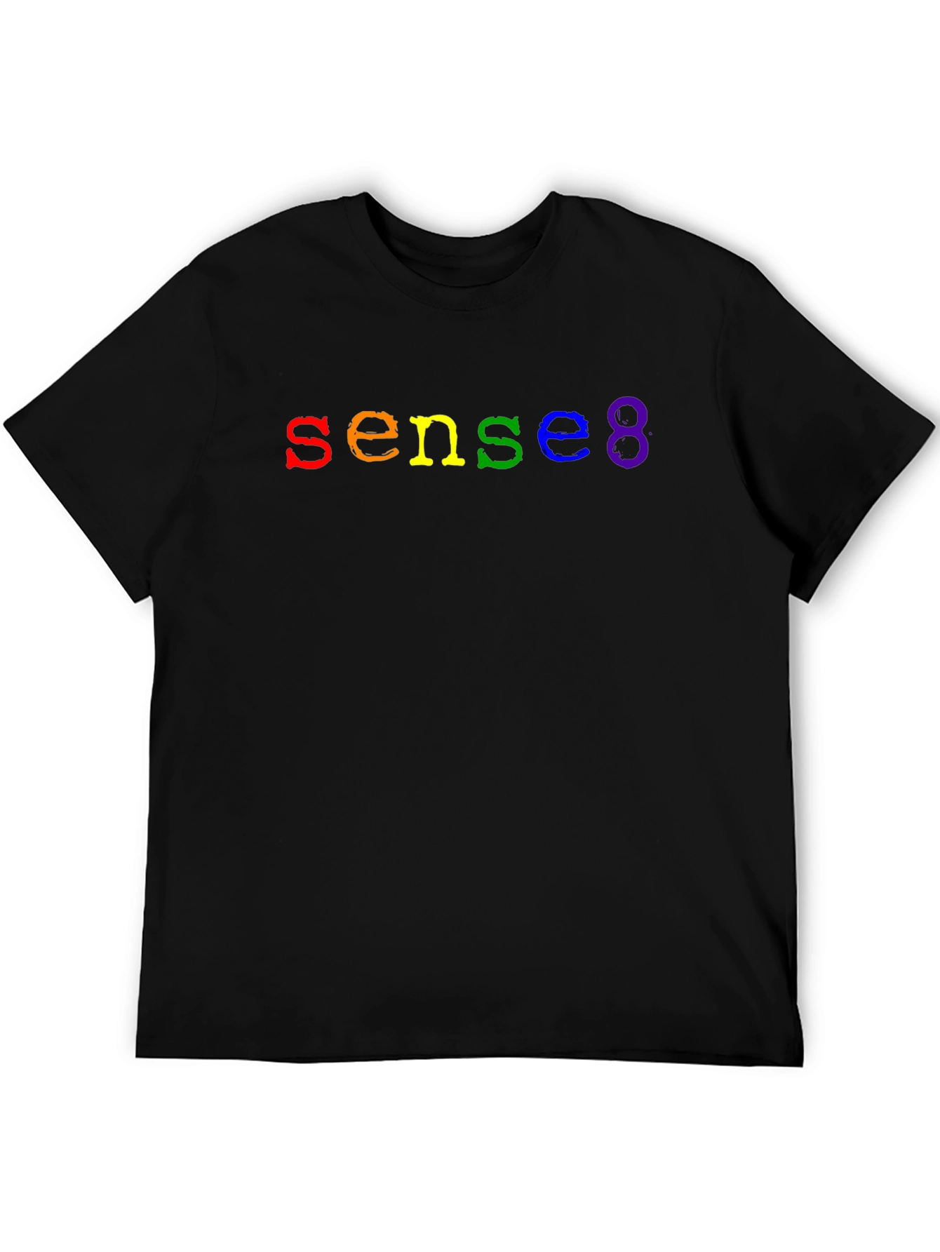 Sense8 Rainbow Logo Black T-Shirt