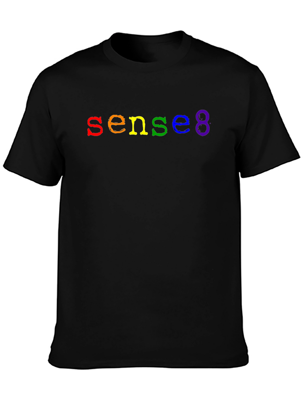 Sense8 Rainbow Logo Black T-Shirt