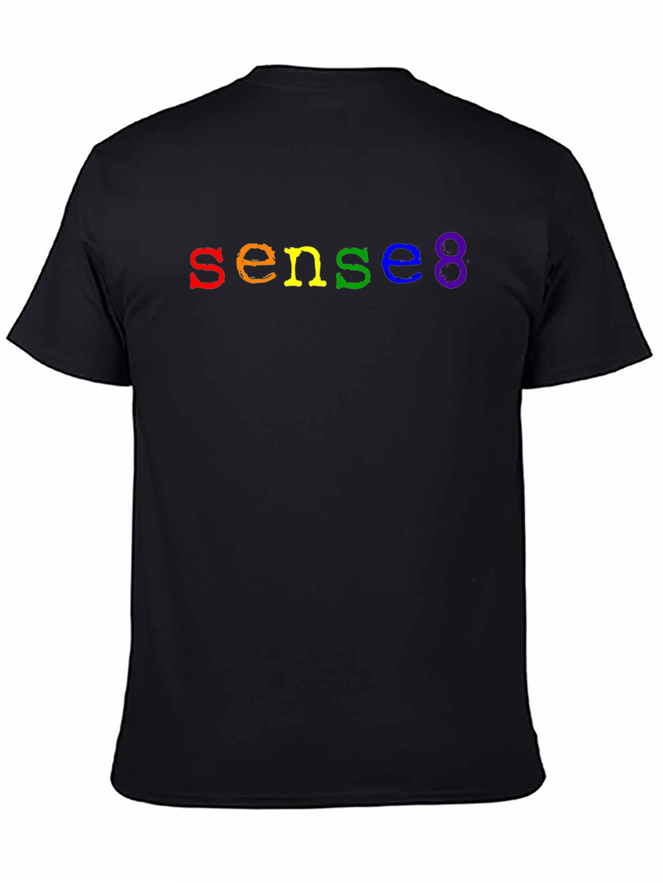Sense8 Rainbow Logo Black T-Shirt