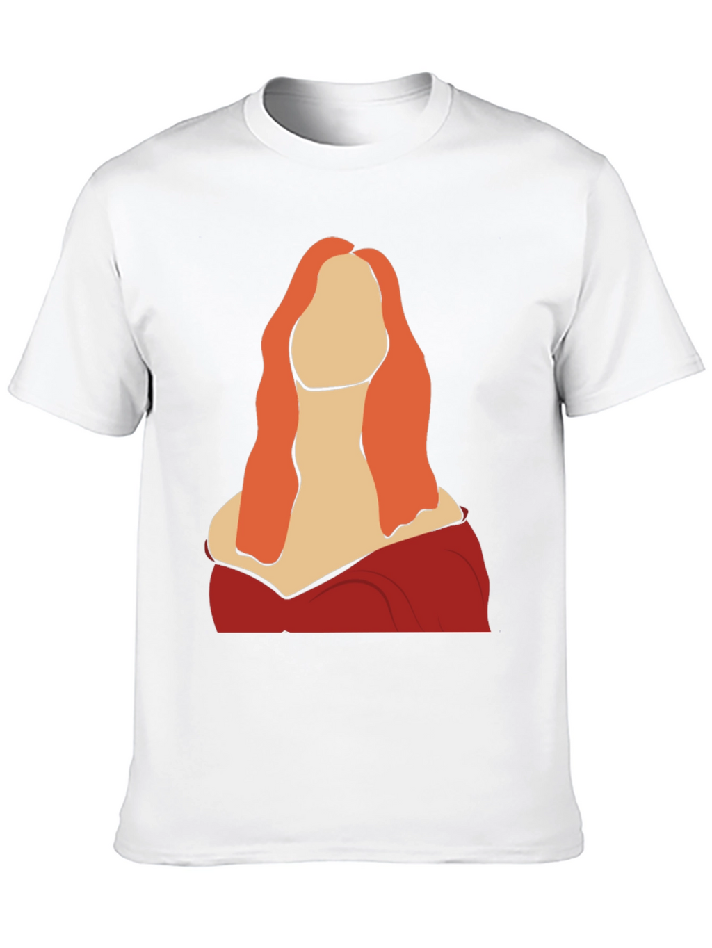 Abstract Woman Graphic Tee - Black