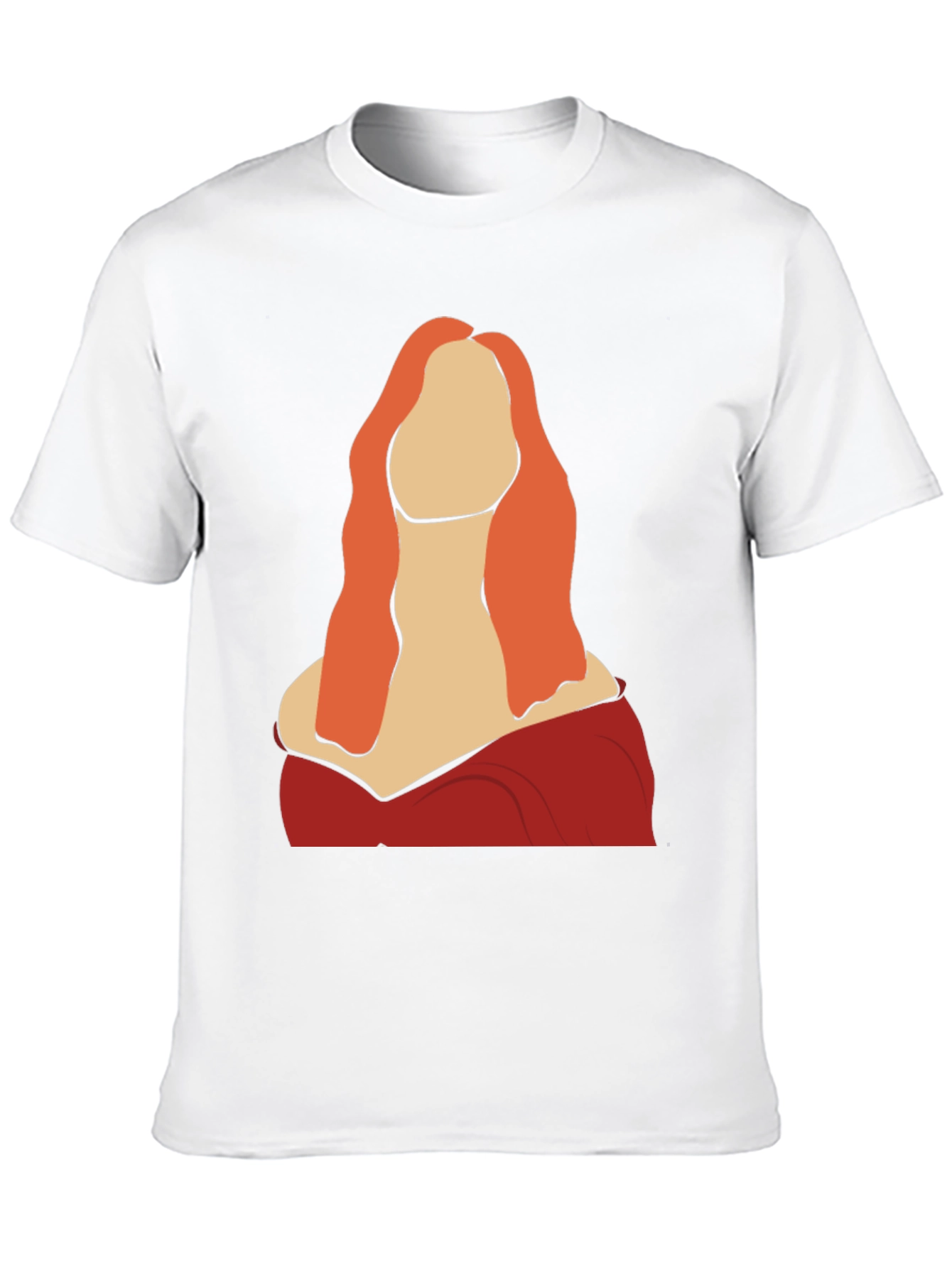 Abstract Woman Graphic Tee - Black