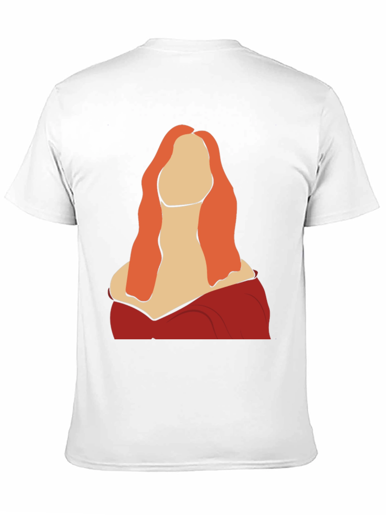 Abstract Woman Graphic Tee - Black