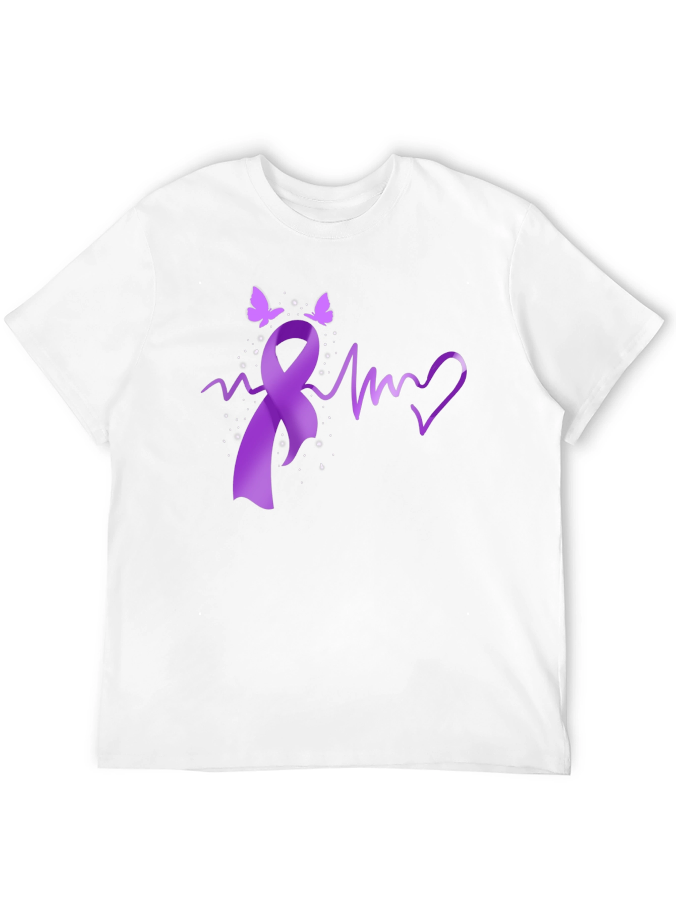 Awareness Ribbon Heartbeat T-Shirt