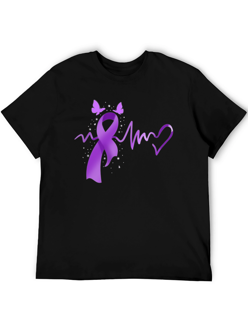 Awareness Ribbon Heartbeat T-Shirt