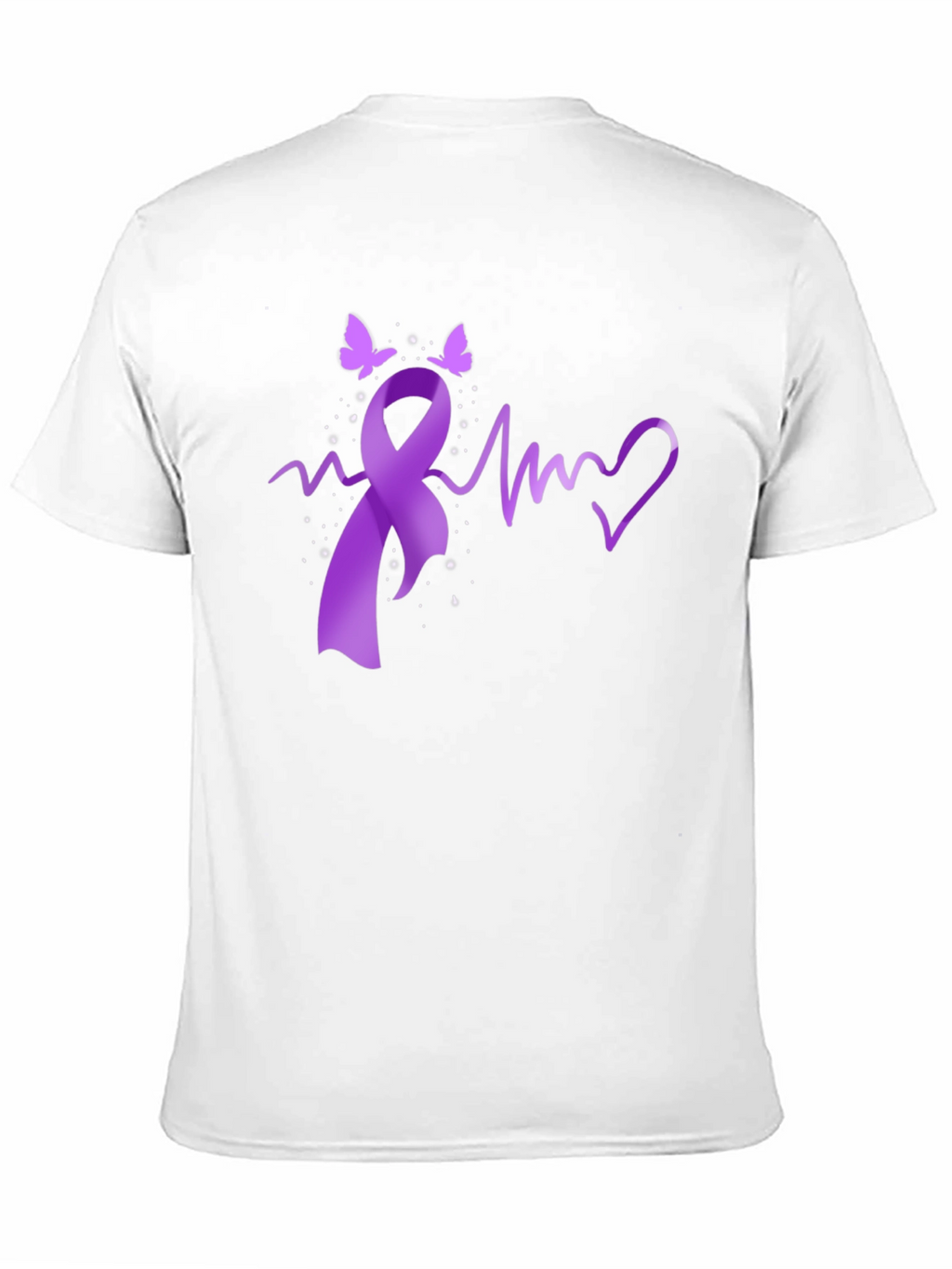 Awareness Ribbon Heartbeat T-Shirt