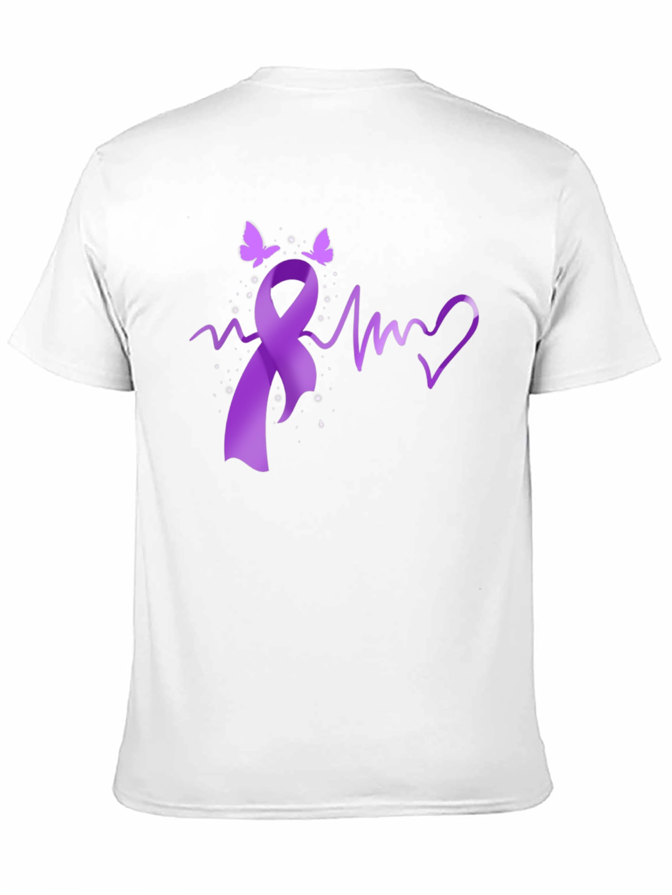 Awareness Ribbon Heartbeat T-Shirt