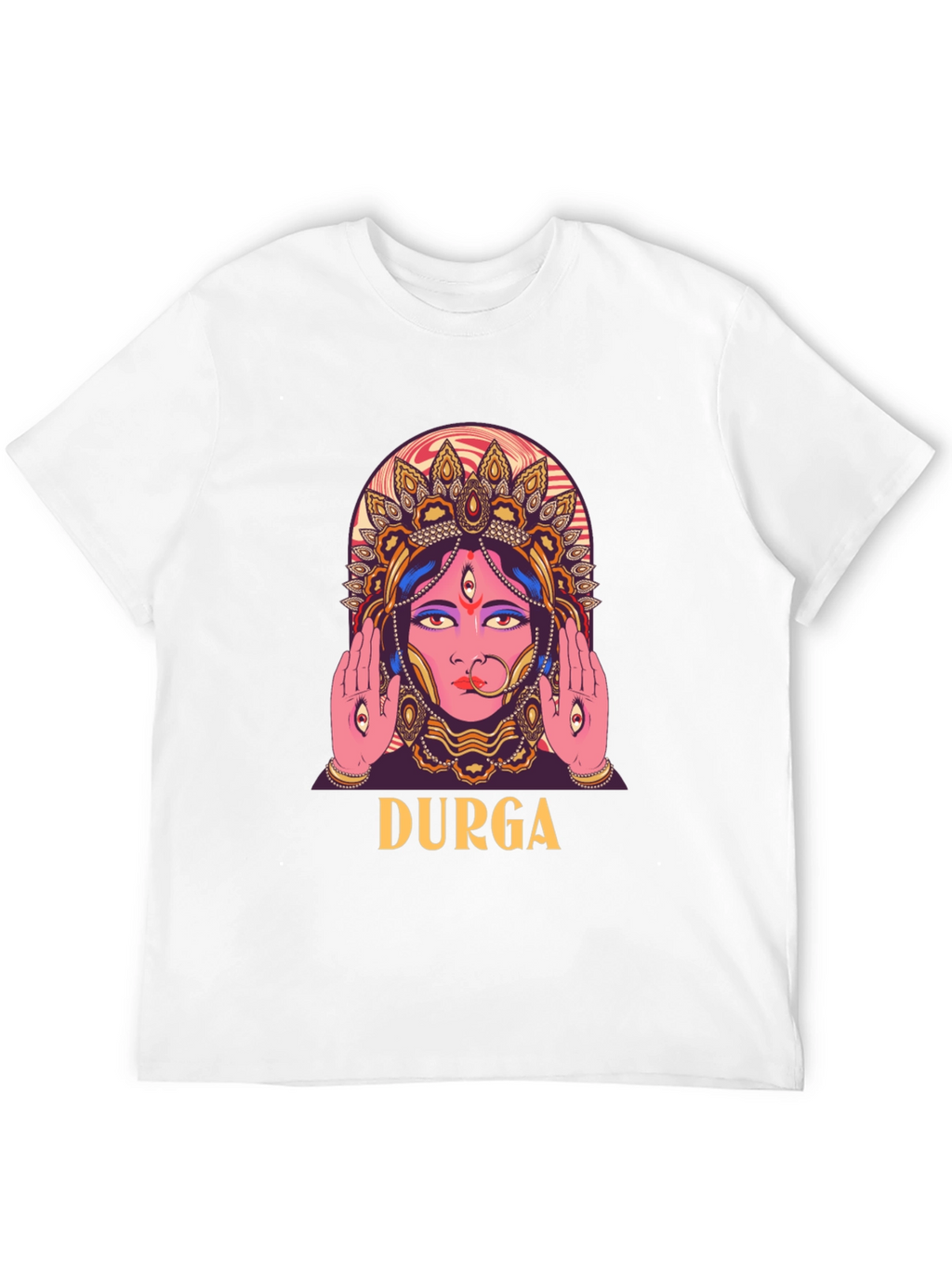 Durga Graphic Print Black T-Shirt