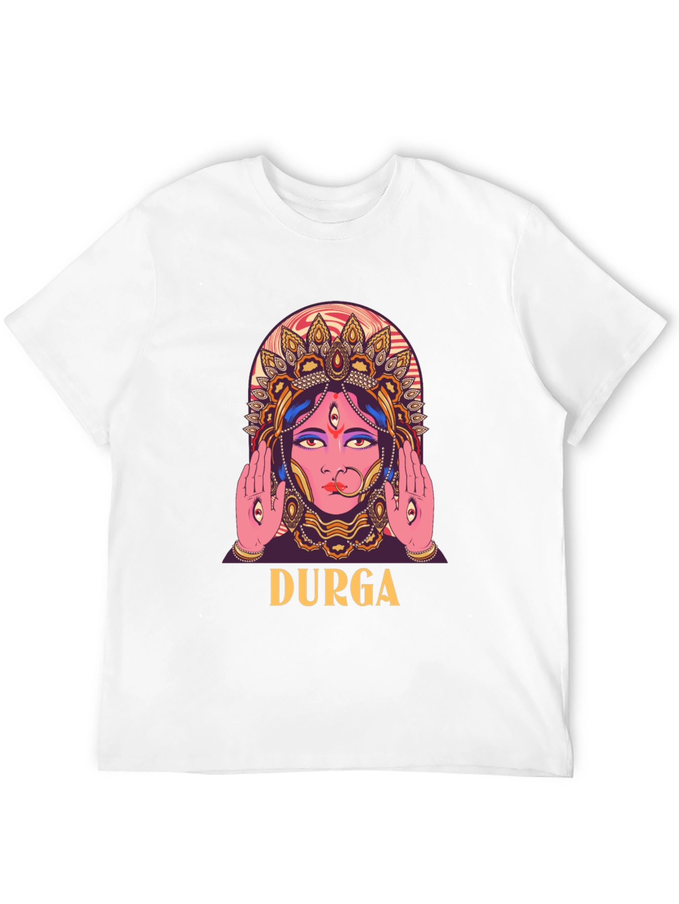 Durga Graphic Print Black T-Shirt