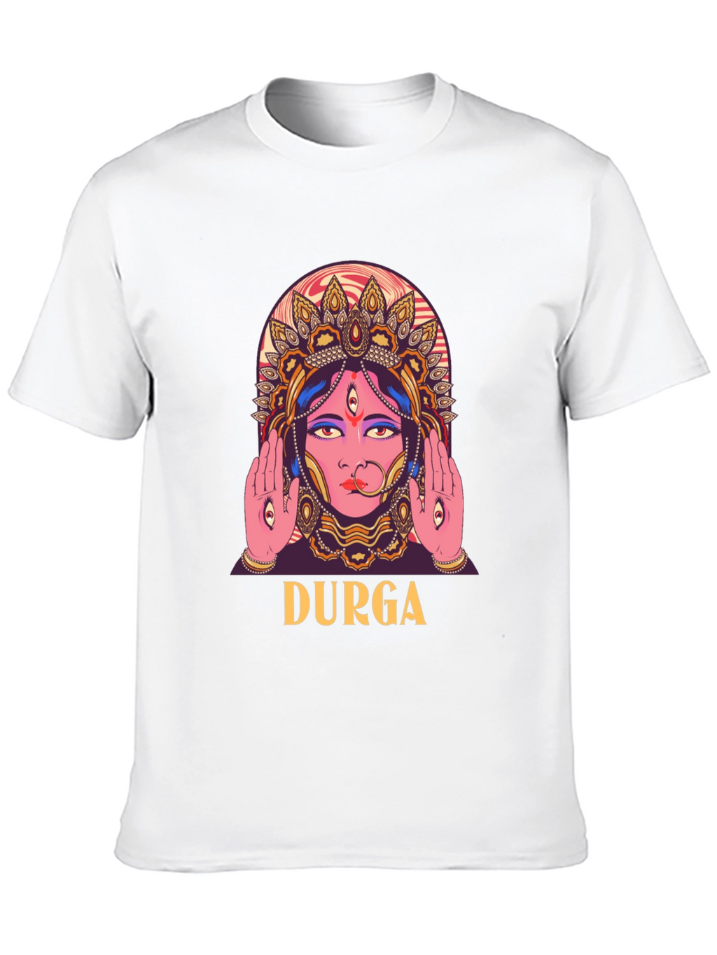 Durga Graphic Print Black T-Shirt