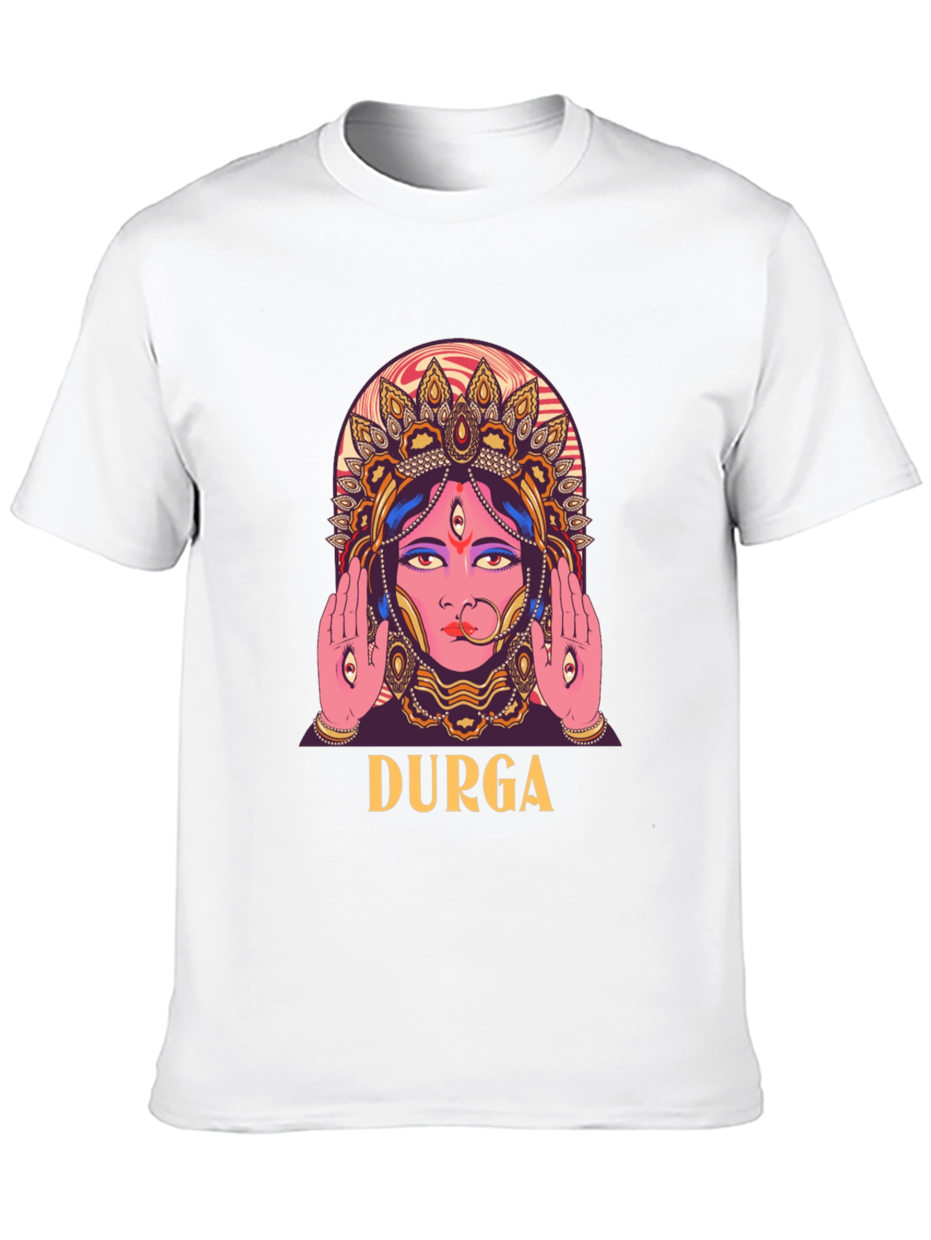 Durga Graphic Print Black T-Shirt