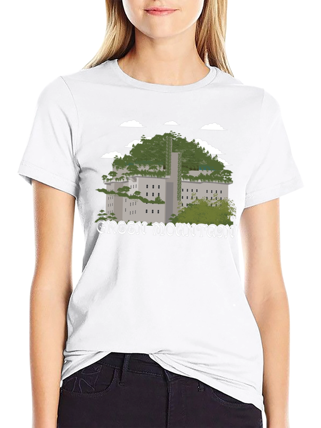 Green Mountain Graphic T-Shirt - Nature Inspired Tee