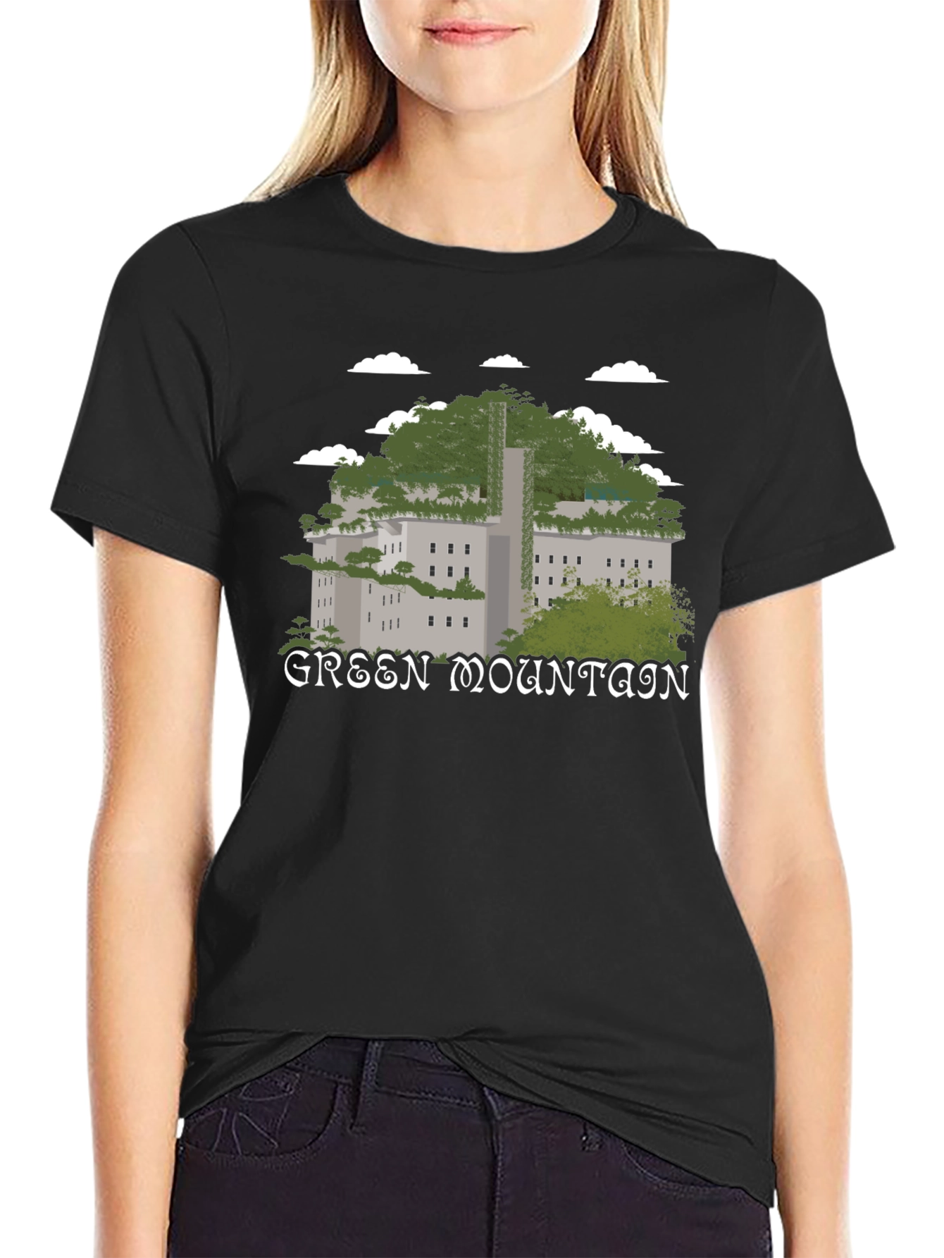 Green Mountain Graphic T-Shirt - Nature Inspired Tee