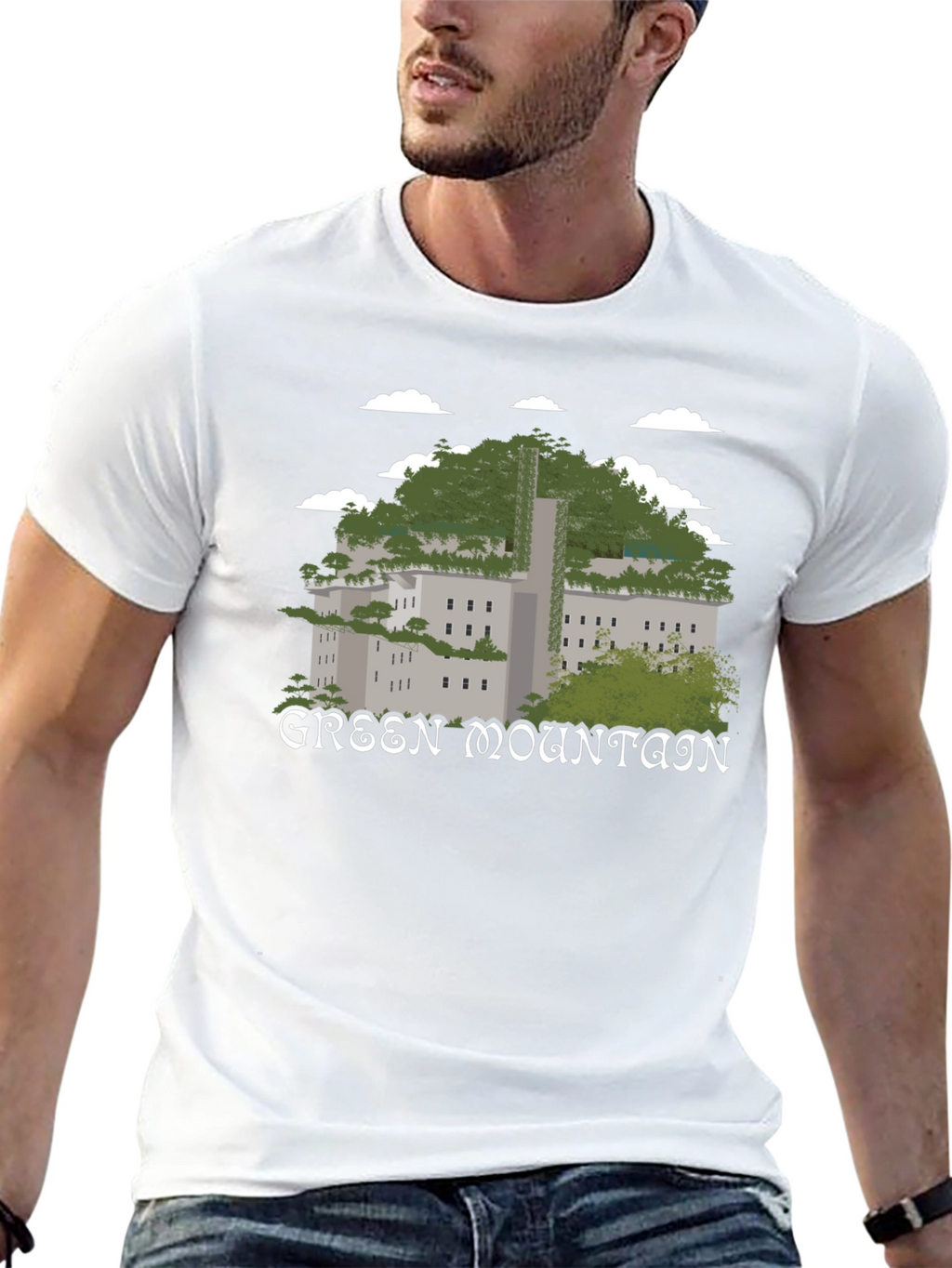 Green Mountain Graphic T-Shirt - Nature Inspired Tee