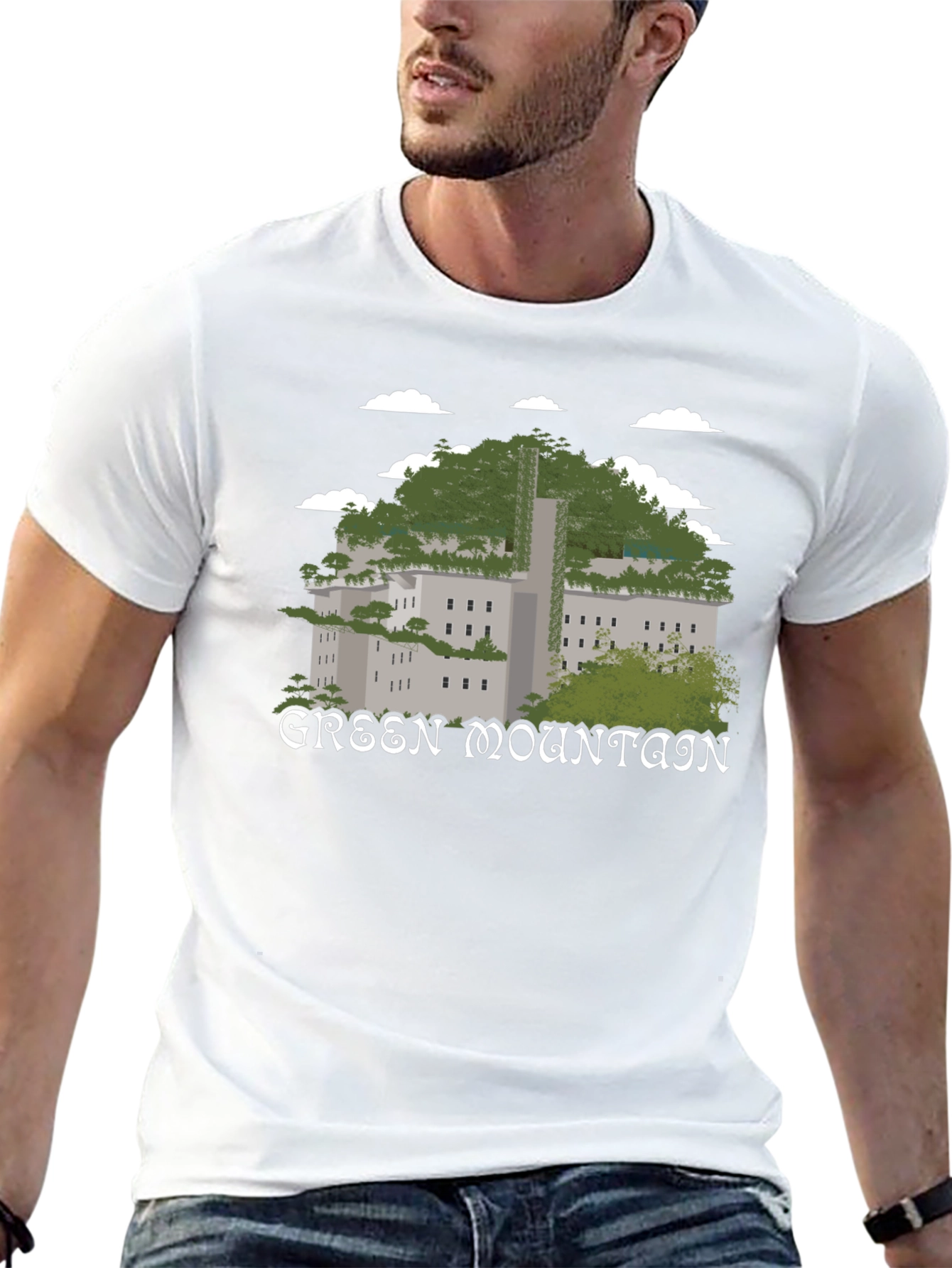 Green Mountain Graphic T-Shirt - Nature Inspired Tee