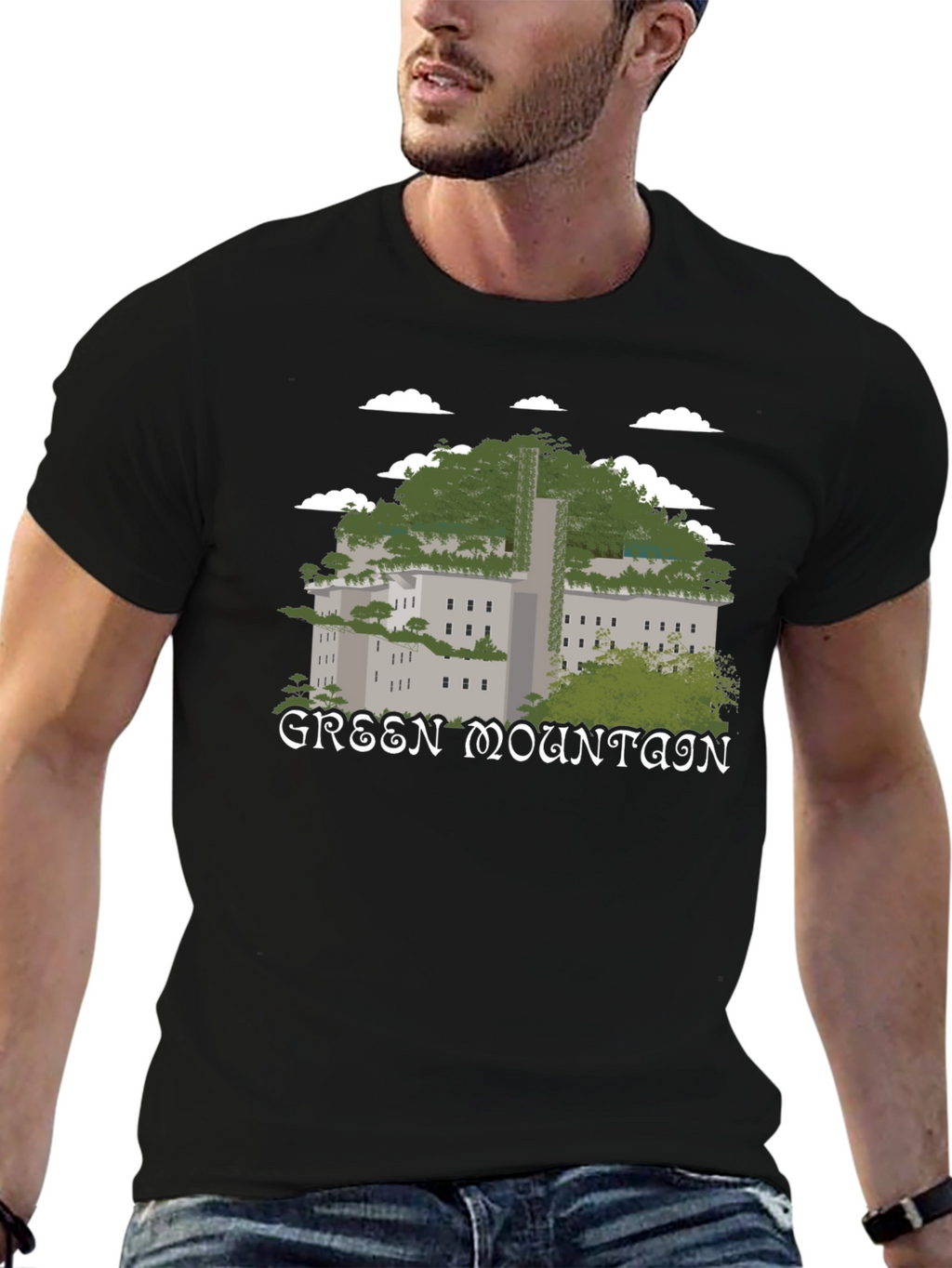 Green Mountain Graphic T-Shirt - Nature Inspired Tee