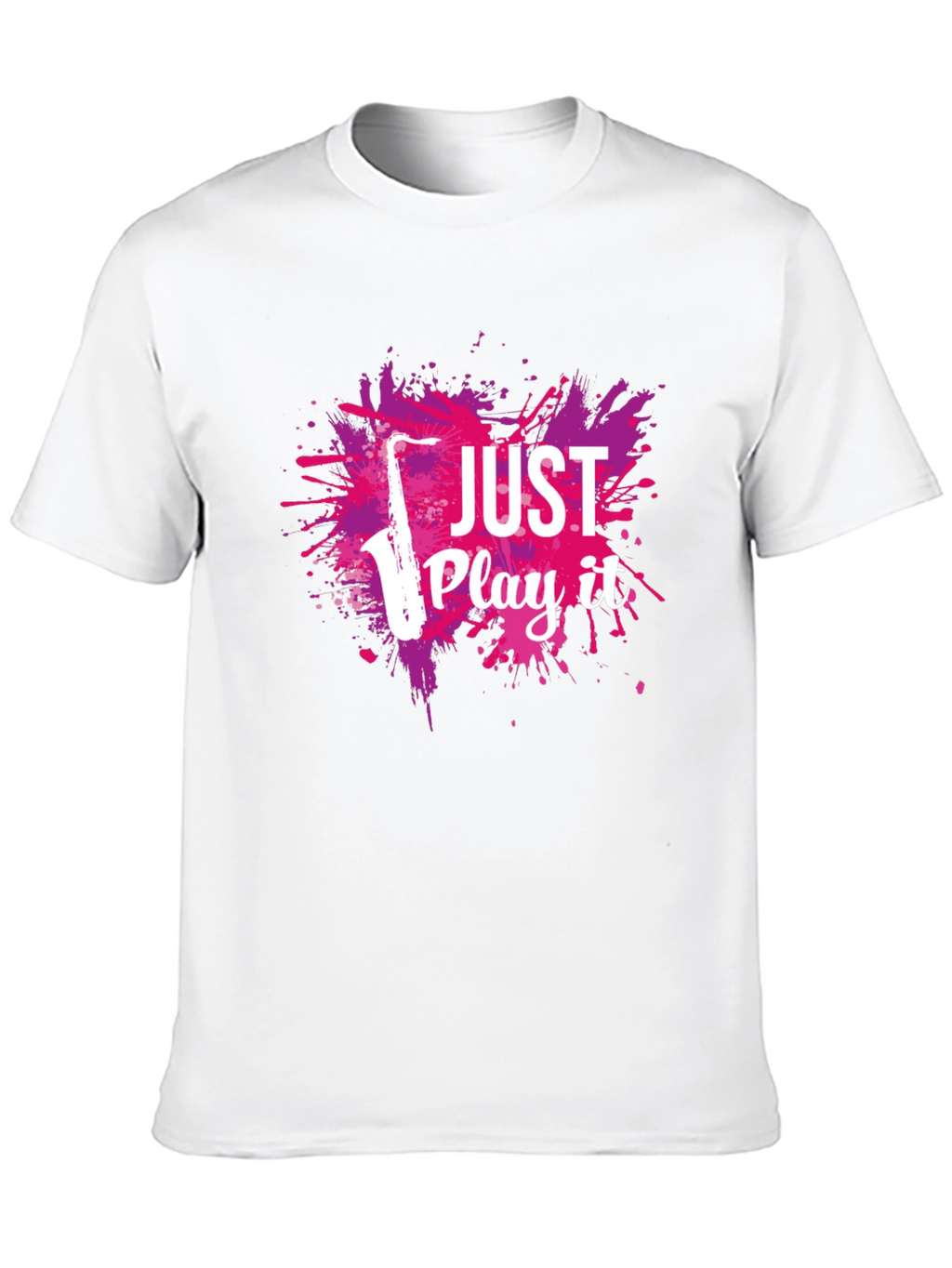 Just Play It Saxophone Graphic T-Shirt