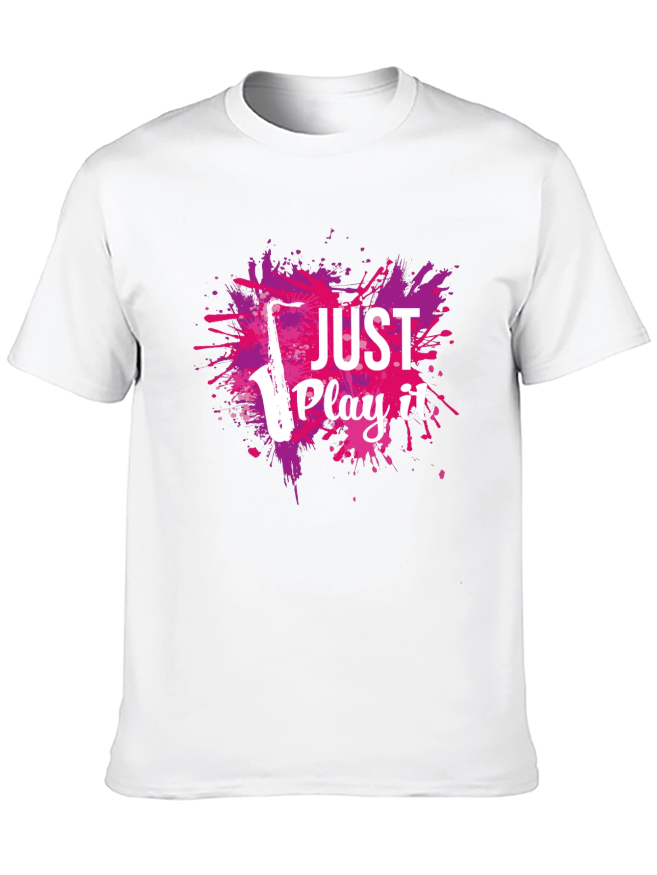Just Play It Saxophone Graphic T-Shirt