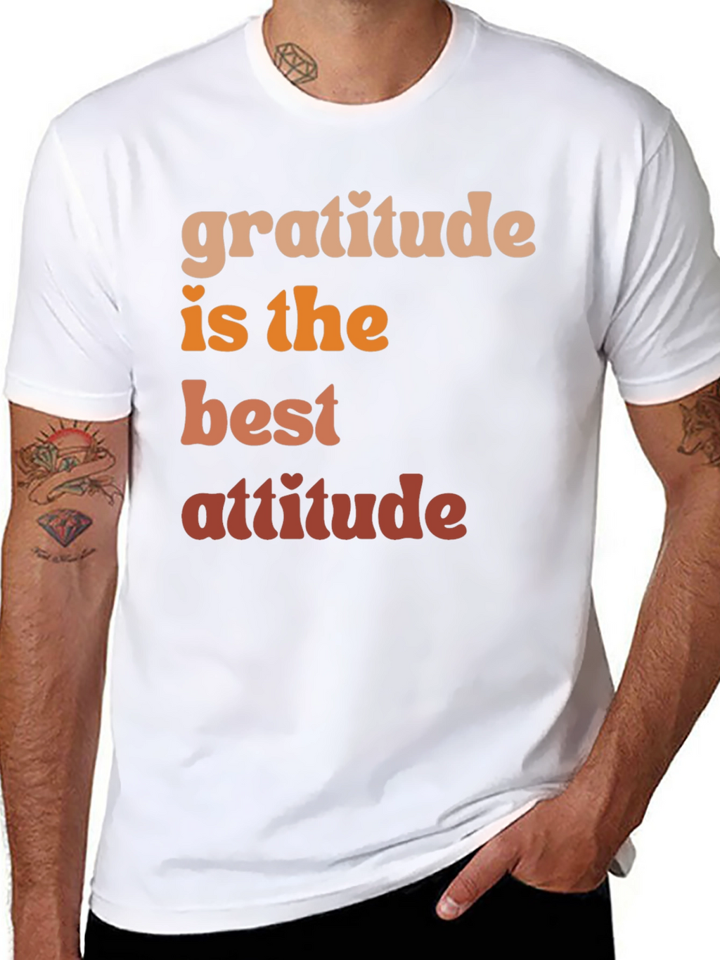 Gratitude Best Attitude Graphic Tee