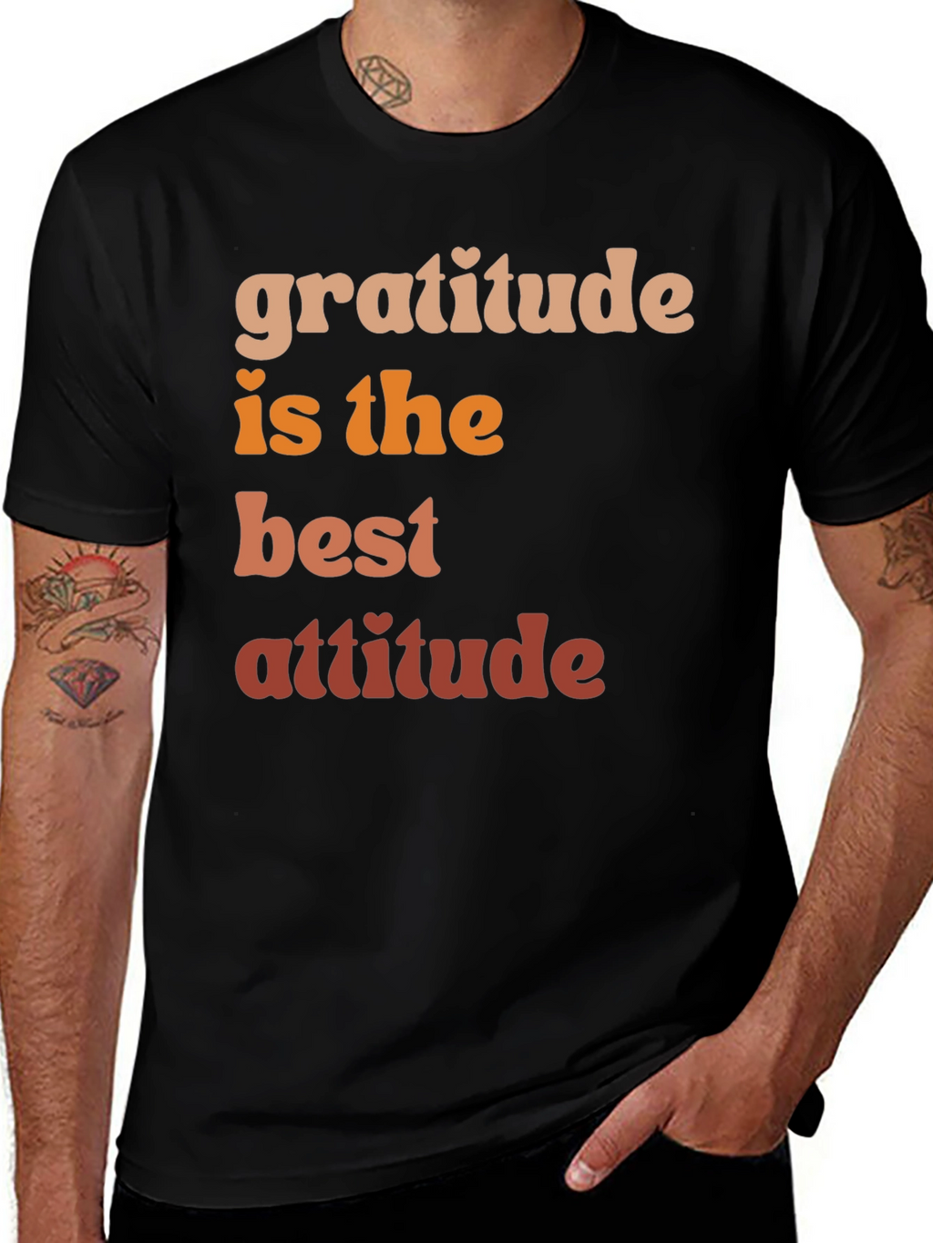 Gratitude Best Attitude Graphic Tee