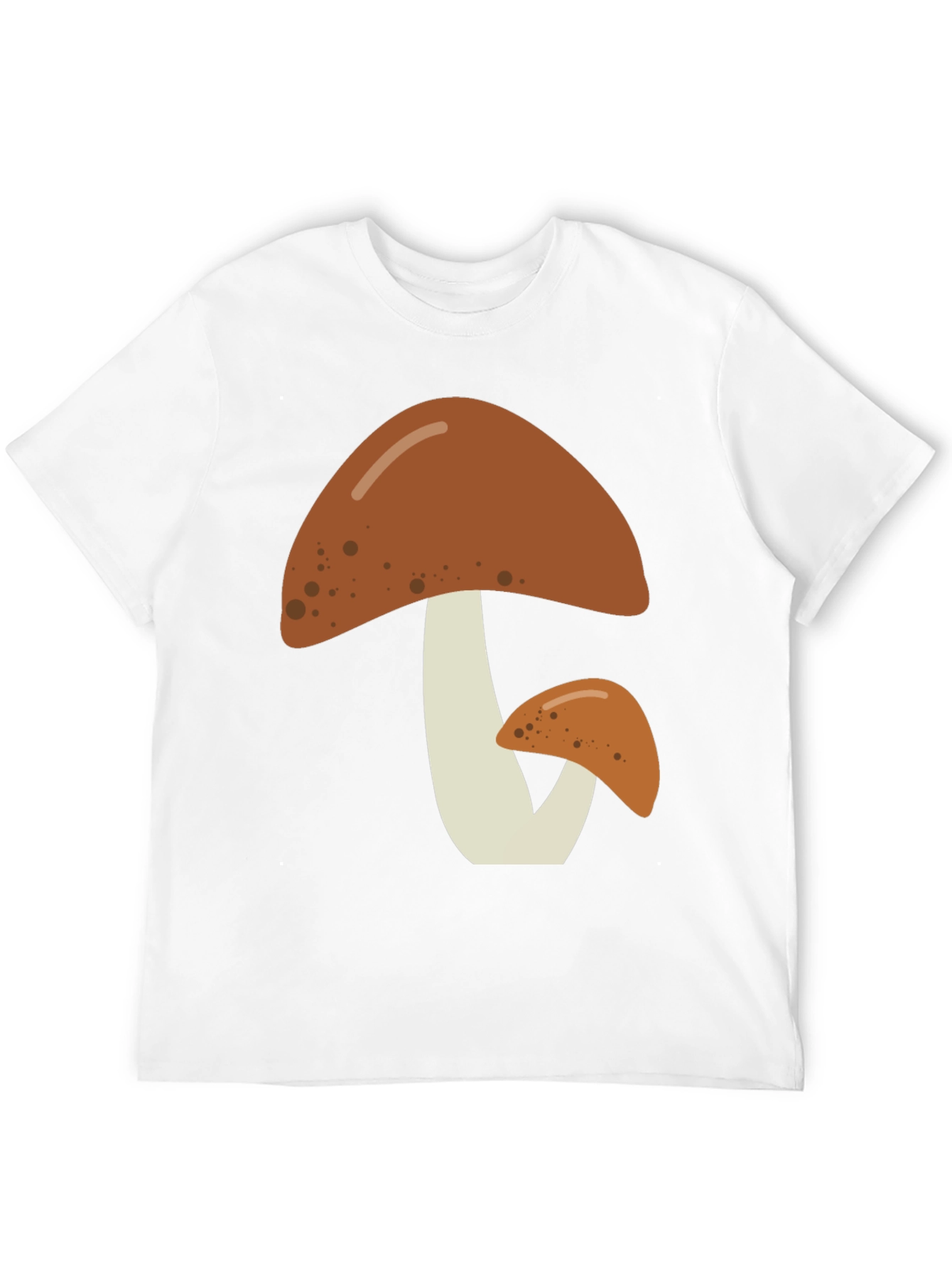 Mushroom Graphic Tee - Nature Lovers Black T-Shirt