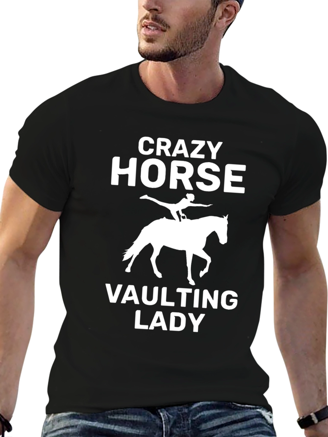Crazy Horse Vaulting Lady T-Shirt - Equestrian Style