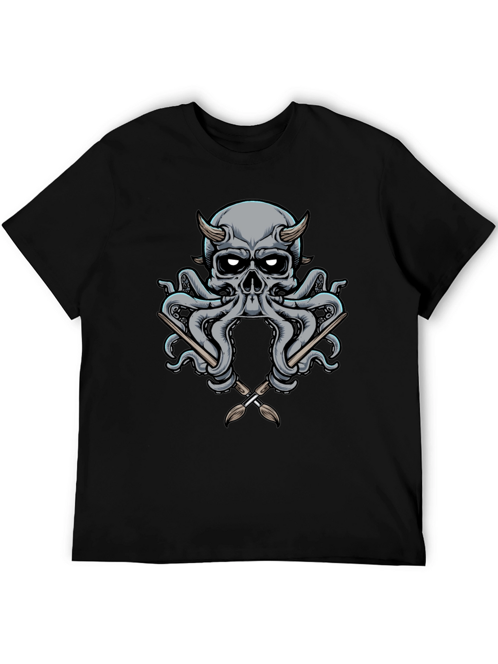 Skull Octopus Artist T-Shirt