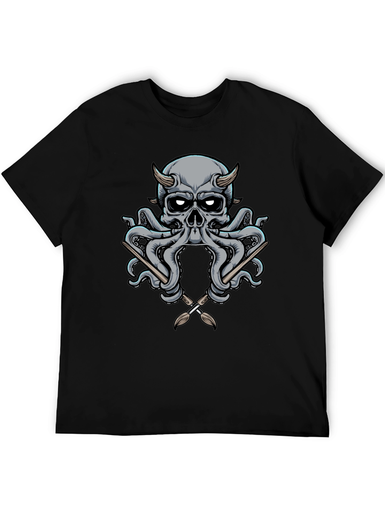 Skull Octopus Artist T-Shirt