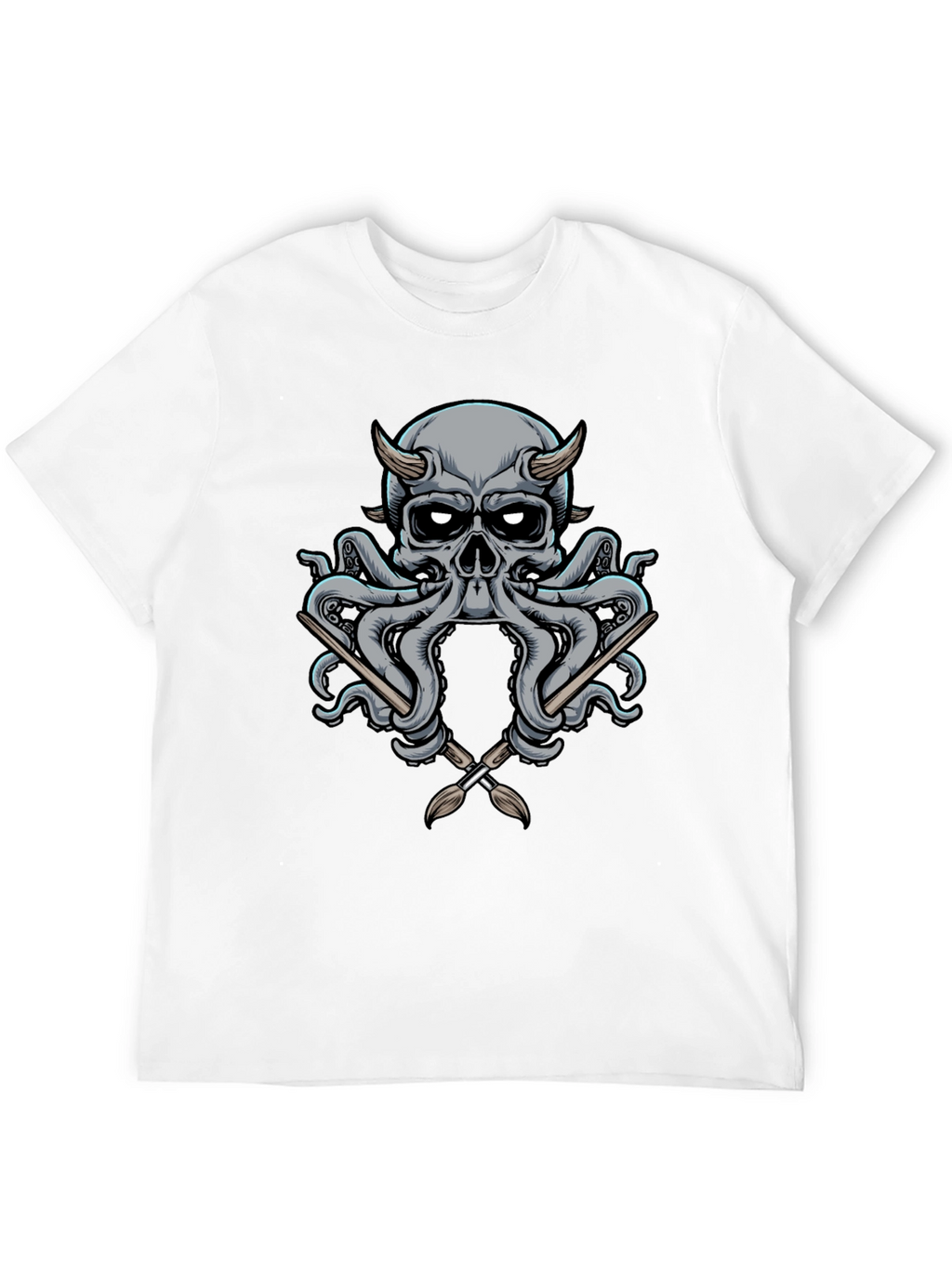 Skull Octopus Artist T-Shirt