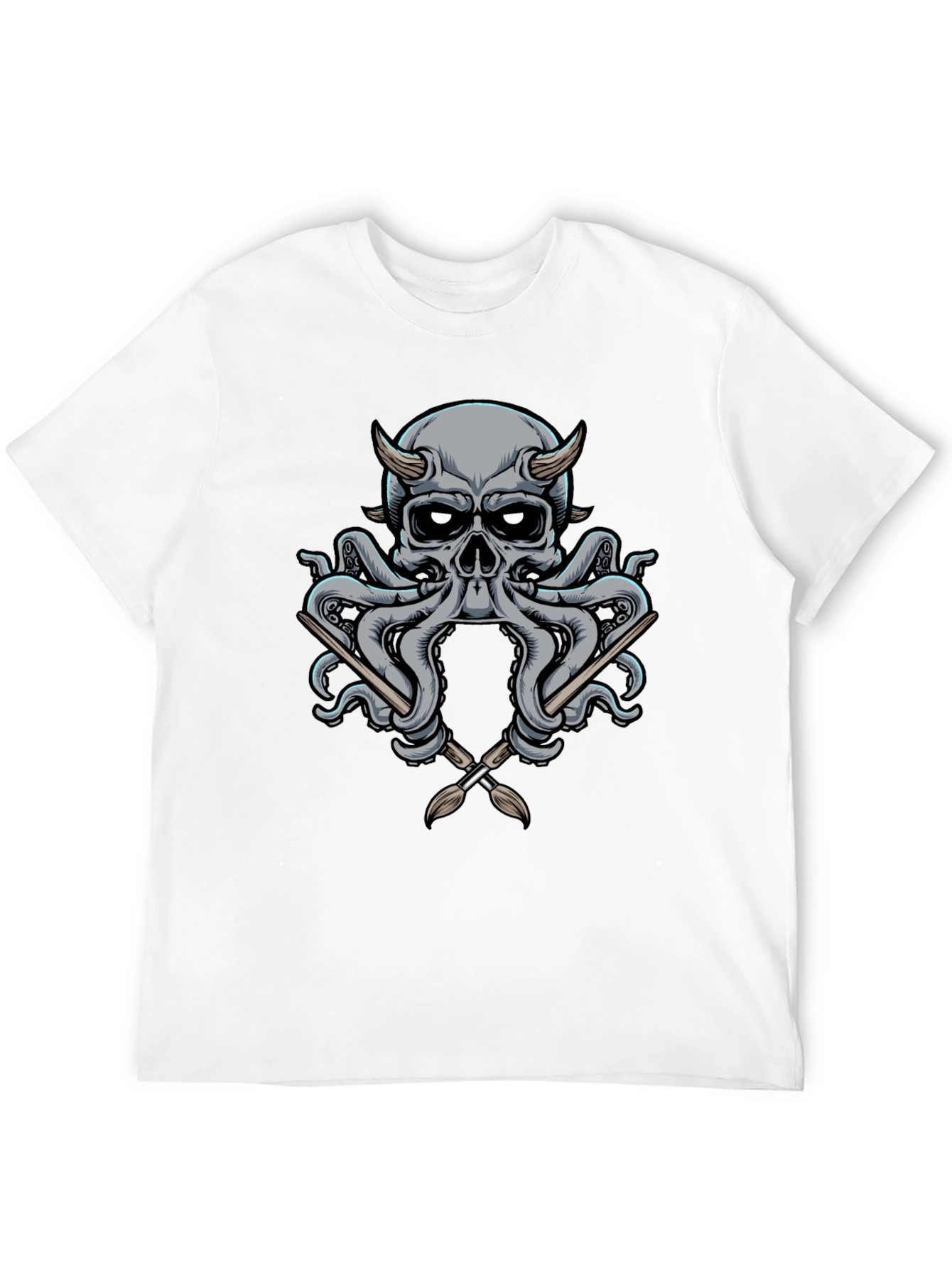 Skull Octopus Artist T-Shirt