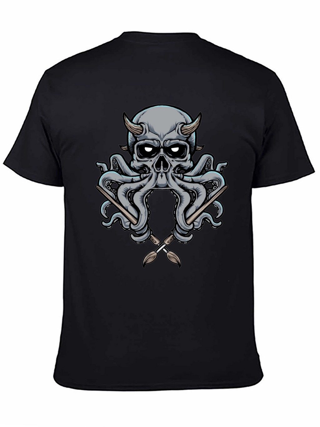 Skull Octopus Artist T-Shirt
