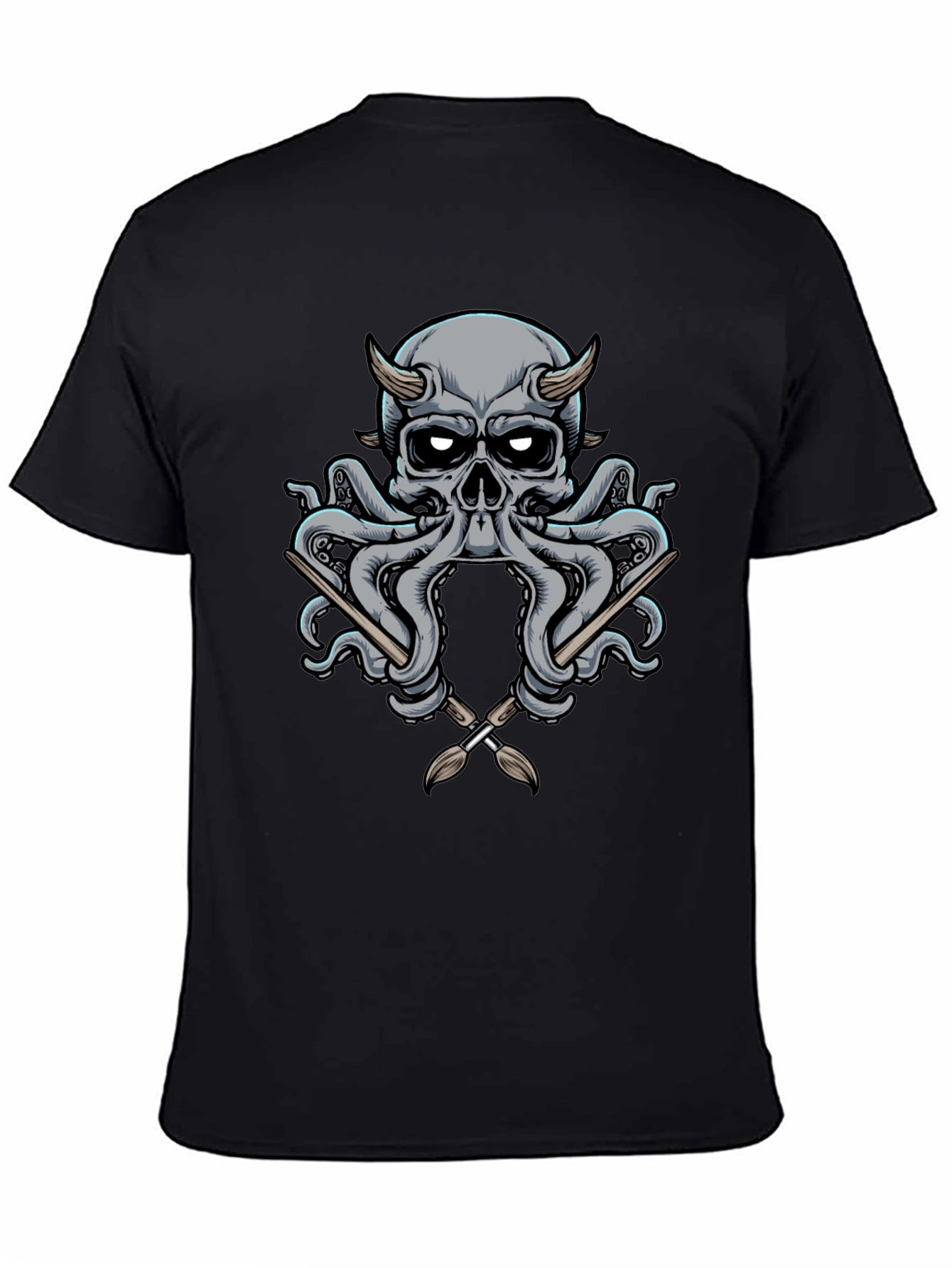 Skull Octopus Artist T-Shirt