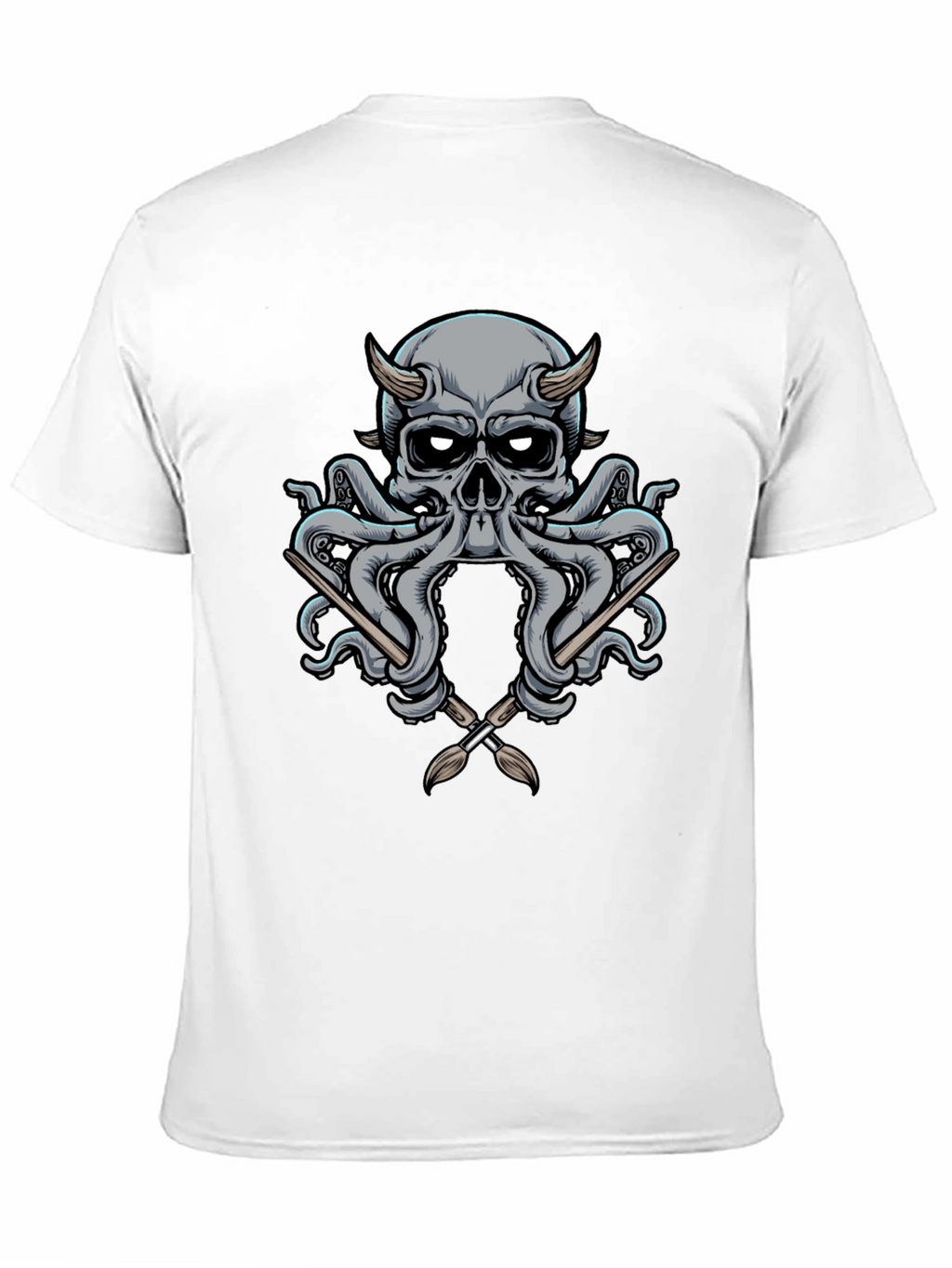 Skull Octopus Artist T-Shirt