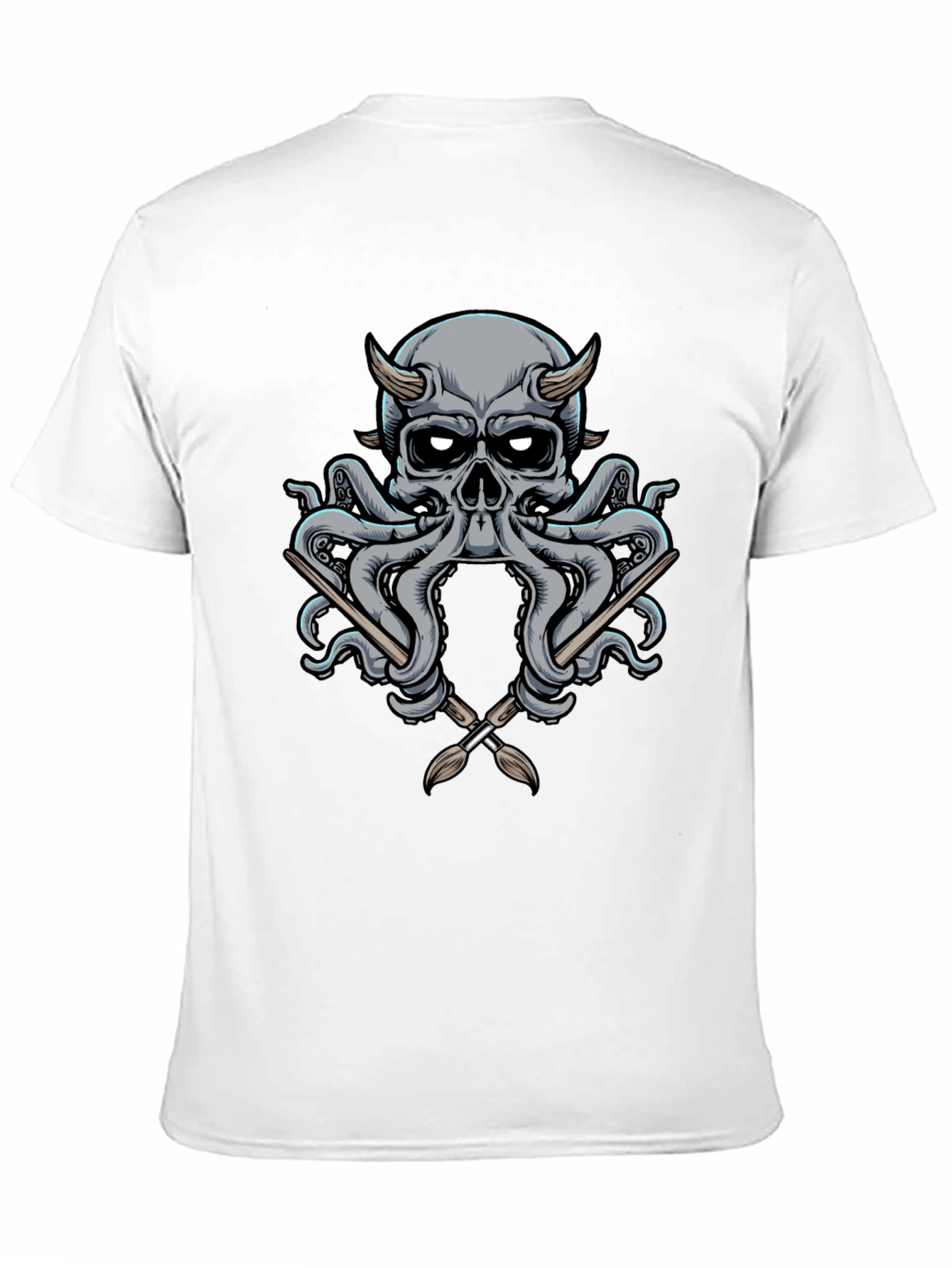 Skull Octopus Artist T-Shirt