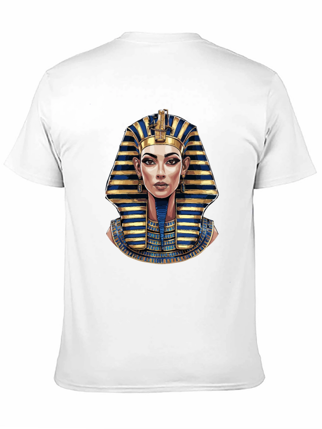 Egyptian Pharaoh Graphic Print Black T-Shirt
