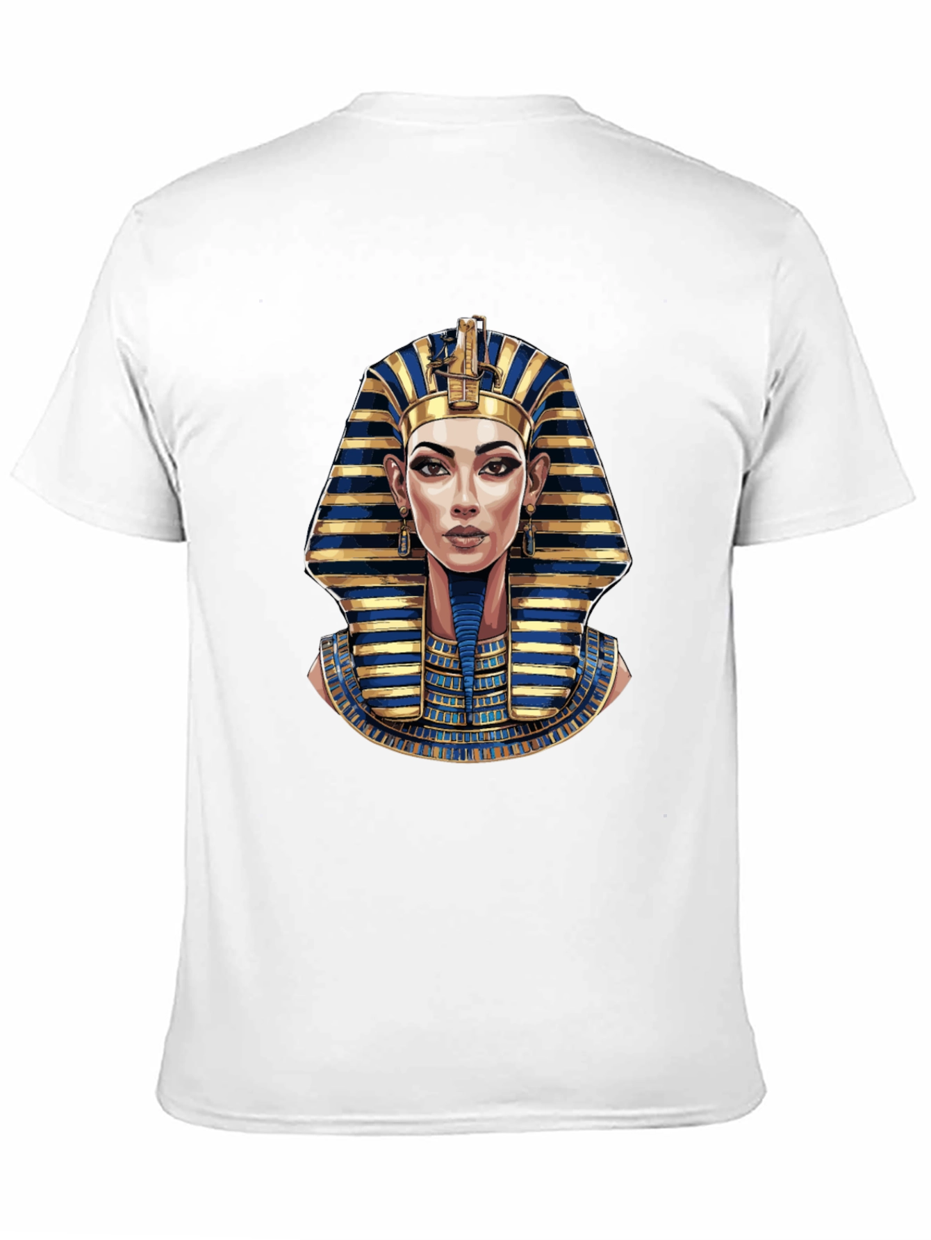 Egyptian Pharaoh Graphic Print Black T-Shirt