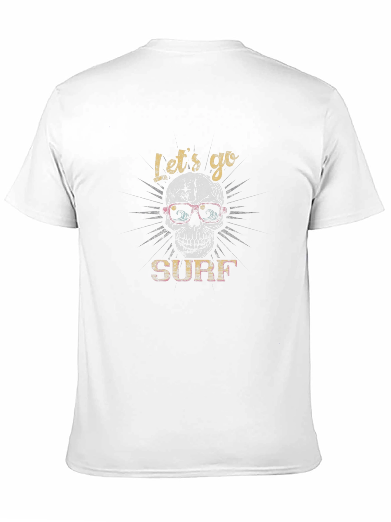 Skull Surf T-Shirt - Black Graphic Tee