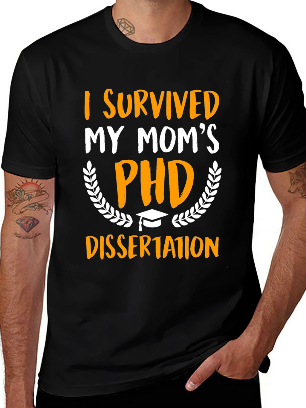 I Survived My Moms PHD Dissertation T-Shirt