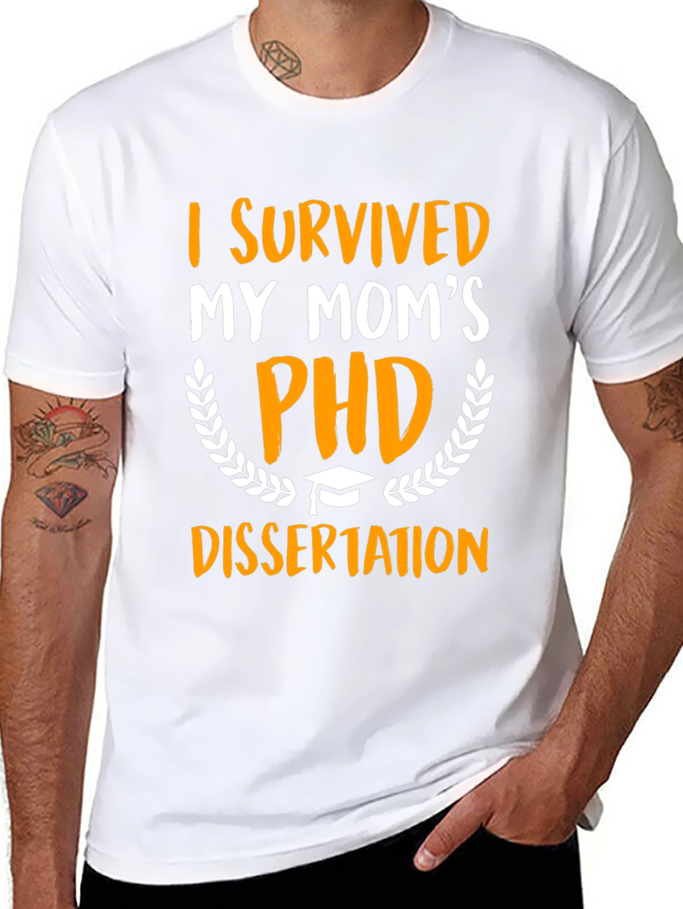 I Survived My Moms PHD Dissertation T-Shirt