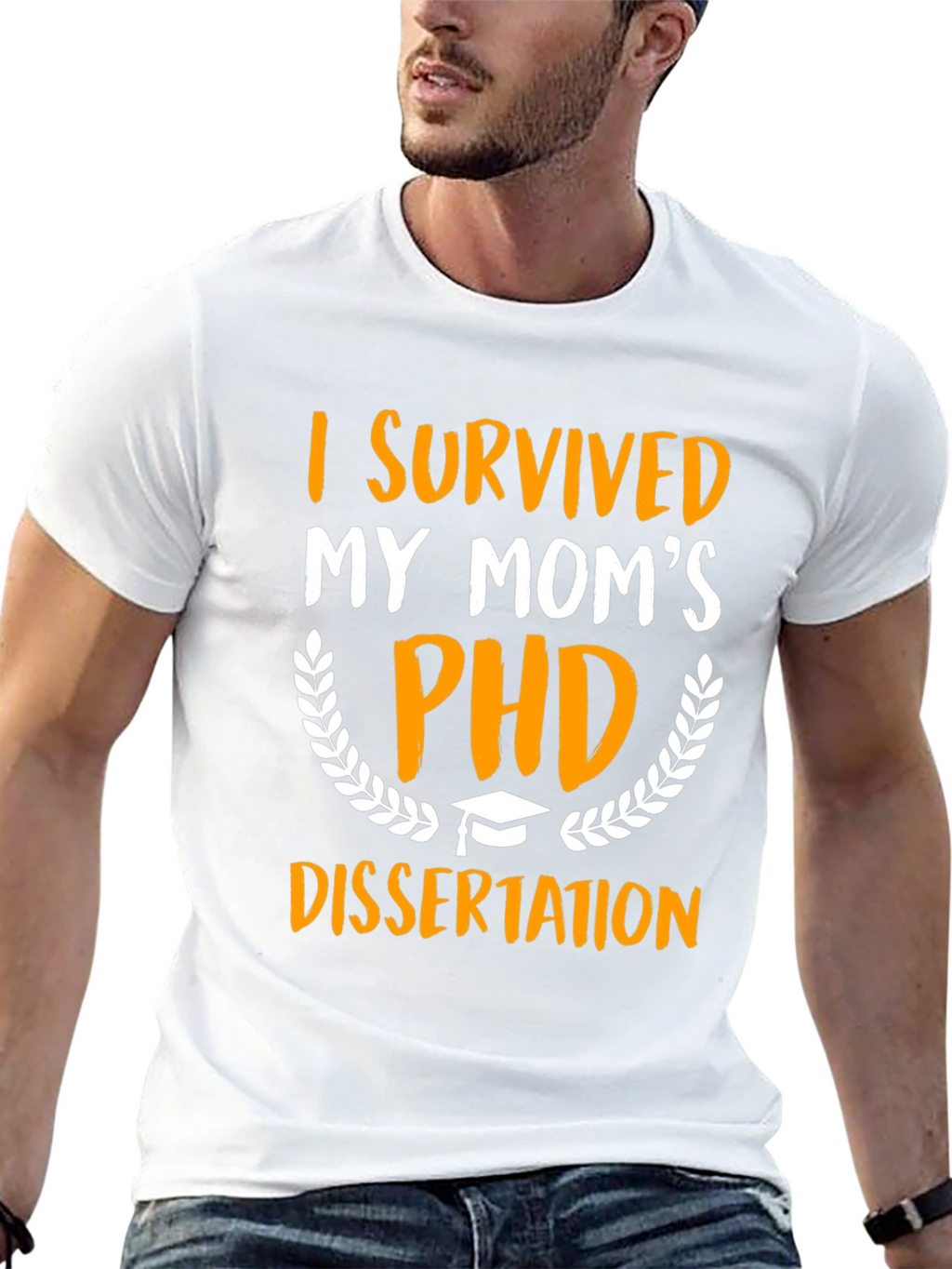 I Survived My Moms PHD Dissertation T-Shirt
