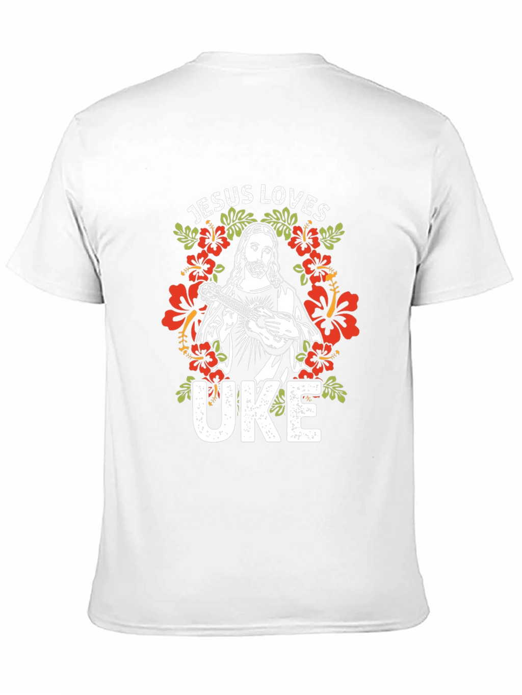 Jesus Loves Uke T-Shirt - Graphic Tee