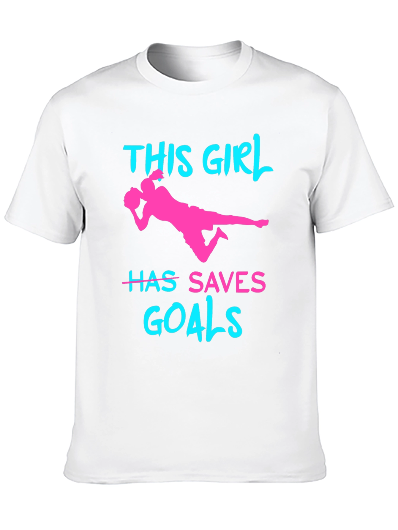 Girl Soccer Saves Goals T-Shirt