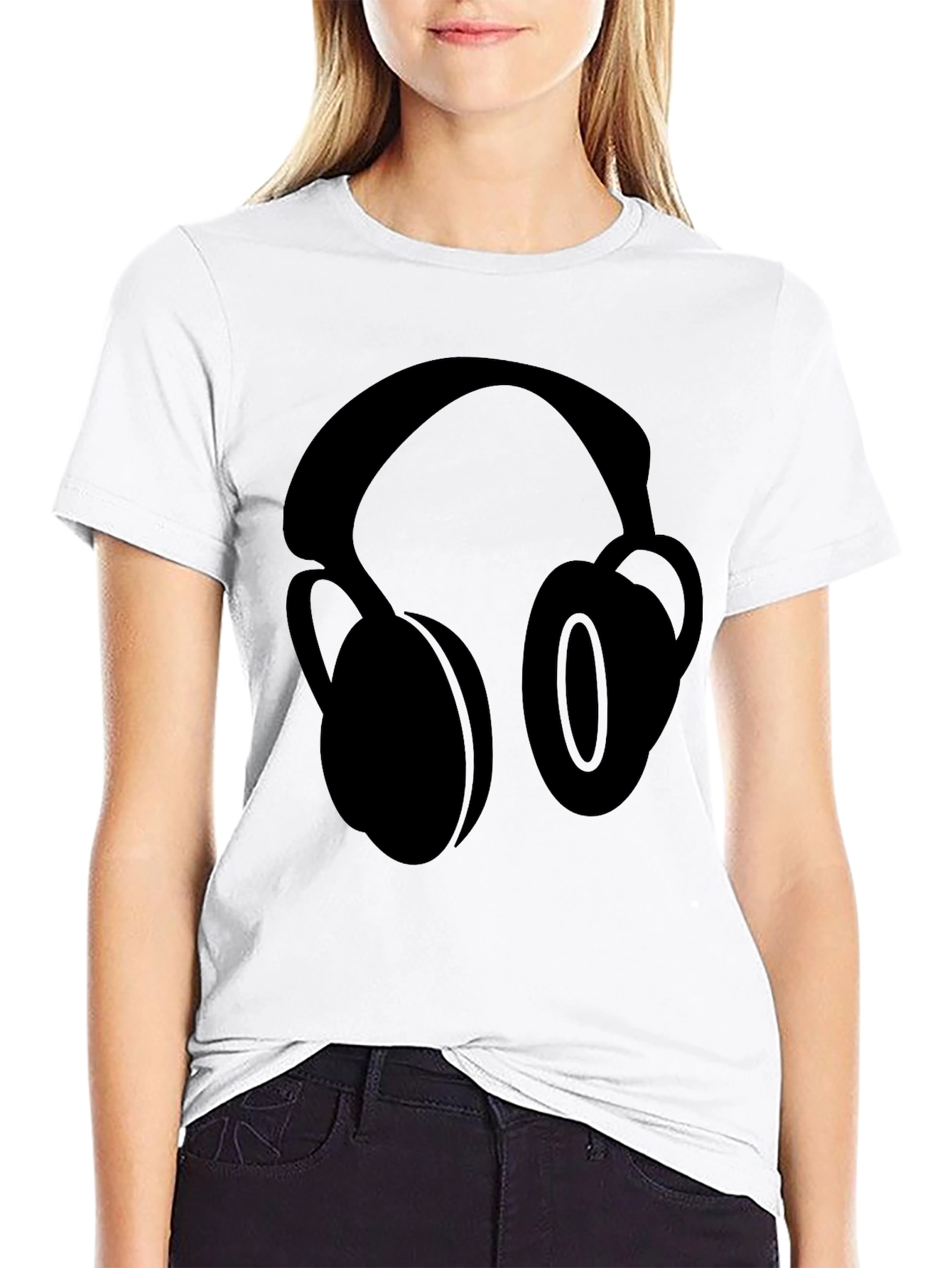 Headphones Graphic T-Shirt - Trendy Music Lover Tee