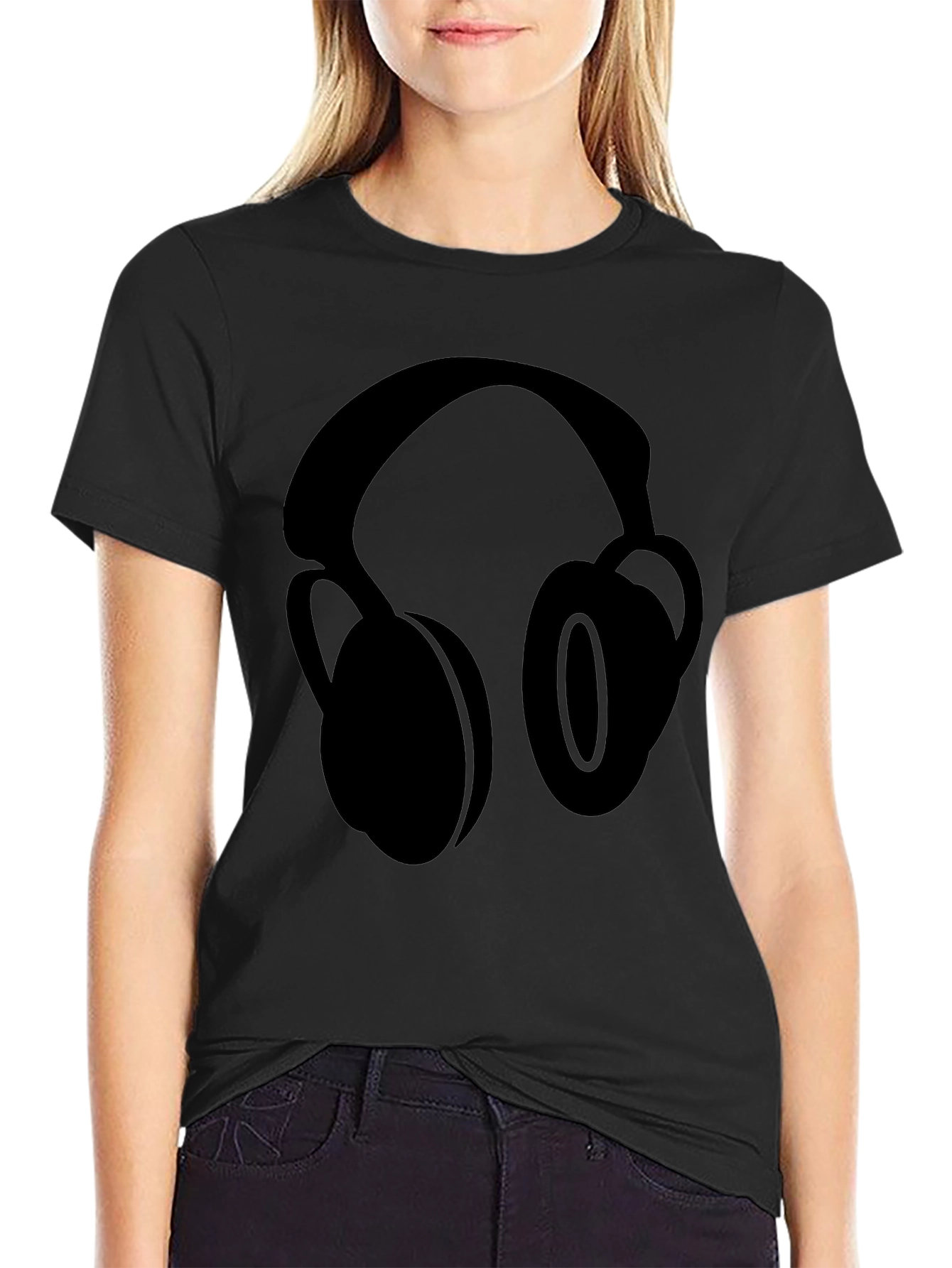 Headphones Graphic T-Shirt - Trendy Music Lover Tee