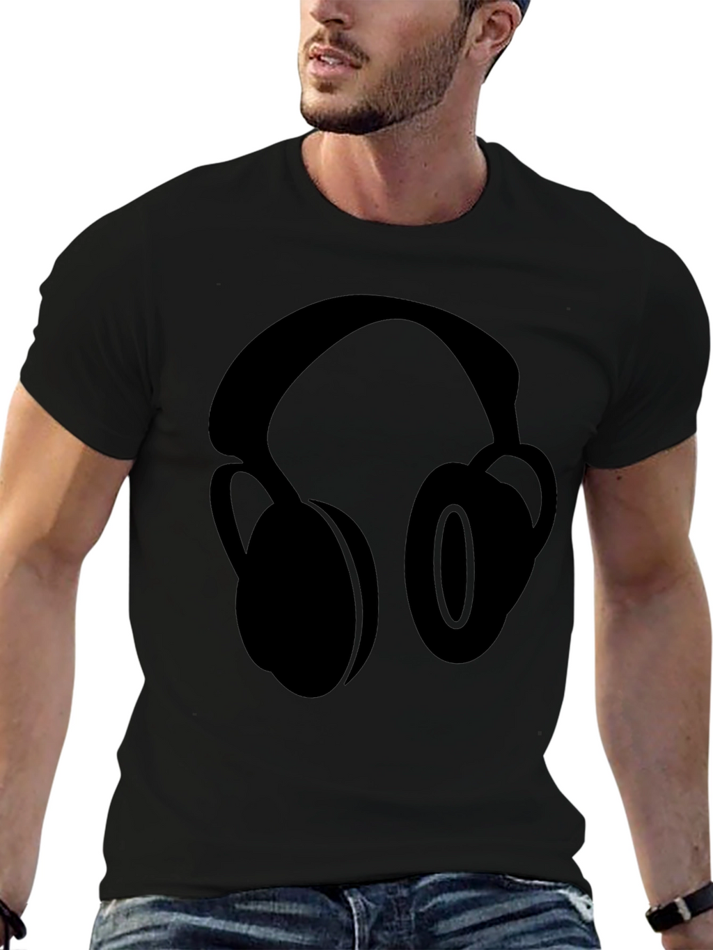 Headphones Graphic T-Shirt - Trendy Music Lover Tee