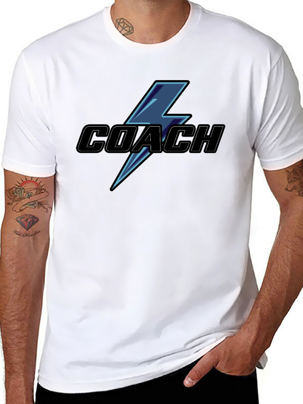Coach Lightning Bolt Graphic T-Shirt