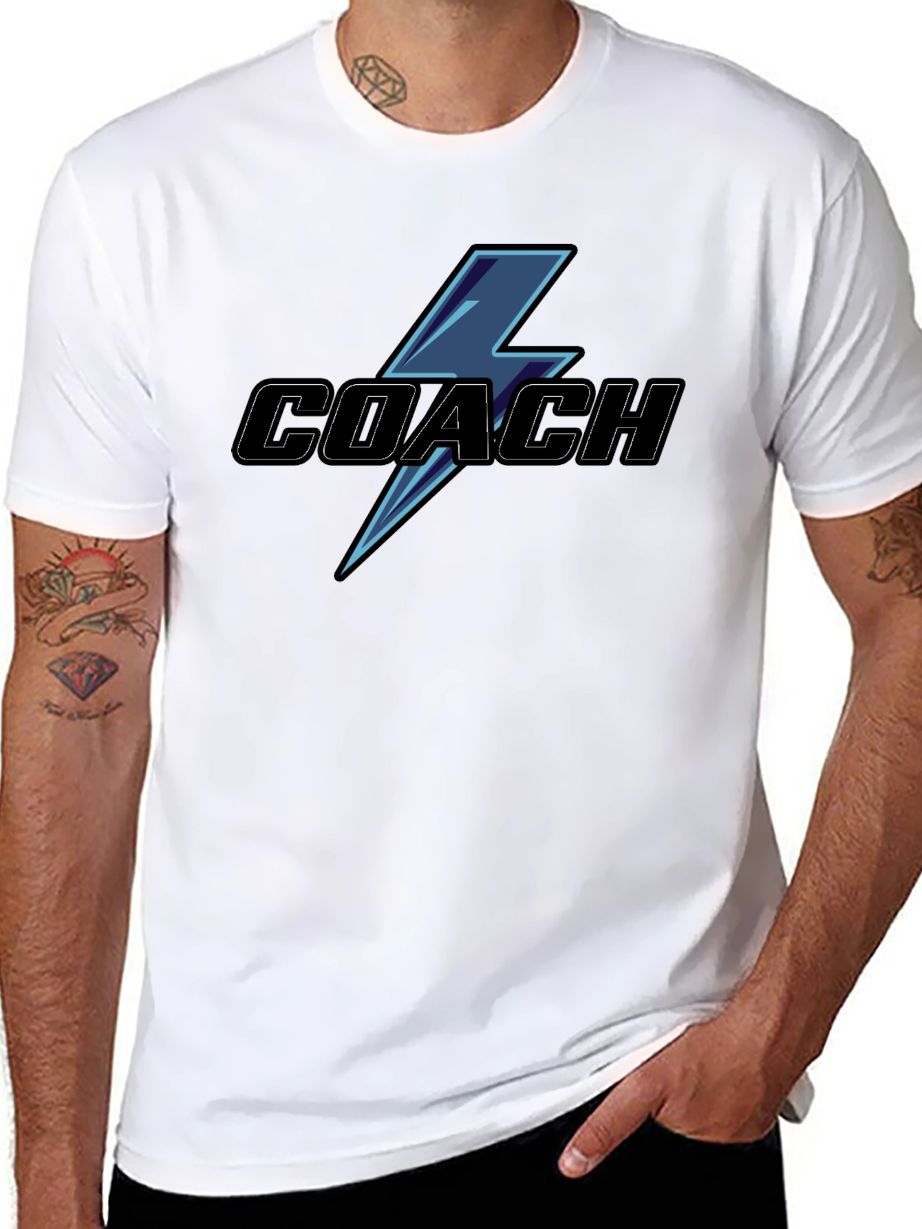 Coach Lightning Bolt Graphic T-Shirt