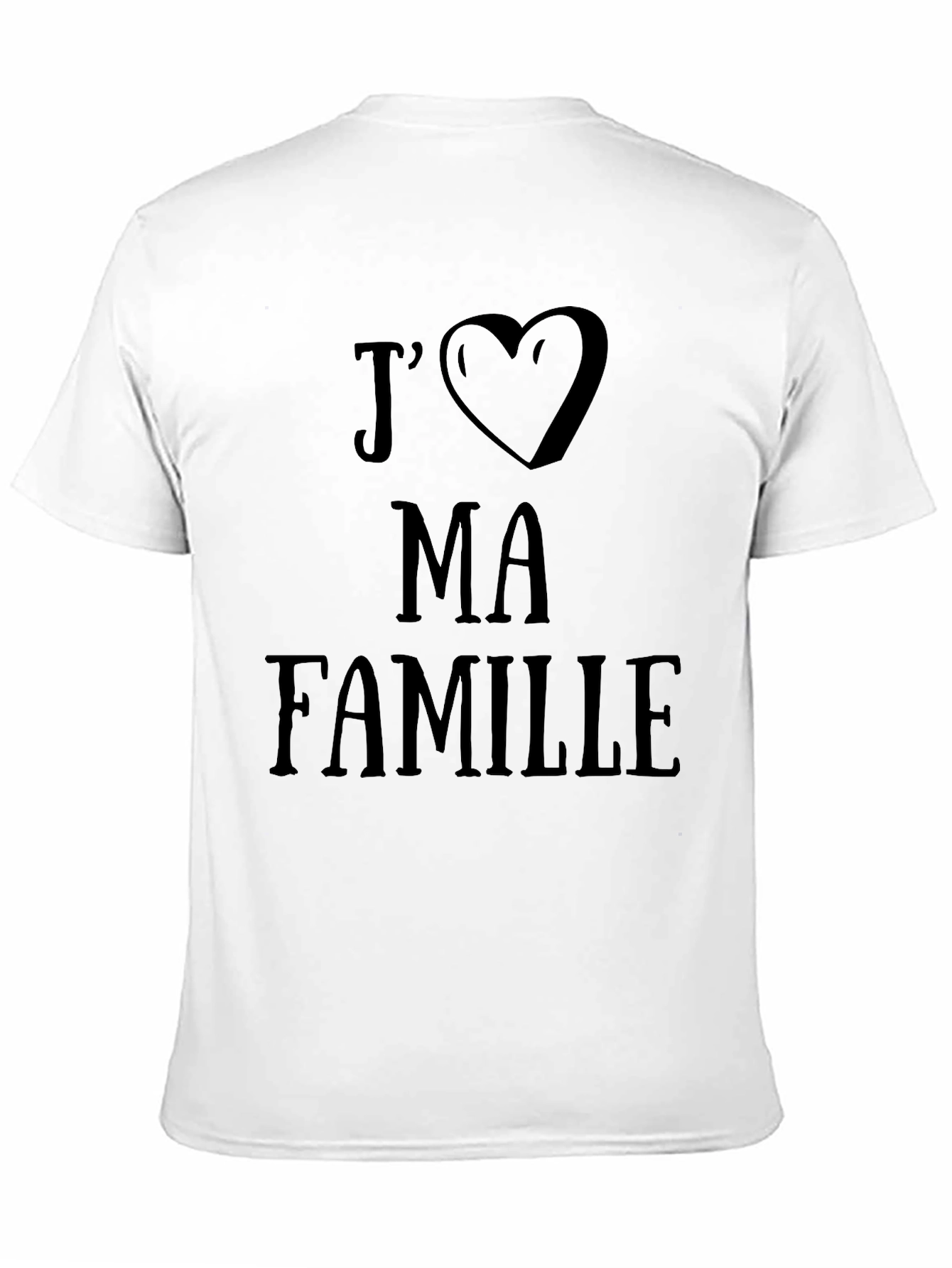 Jaime Ma Famille Black Crew Neck T-Shirt