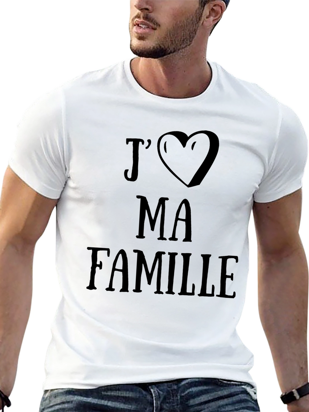 Jaime Ma Famille Black Crew Neck T-Shirt