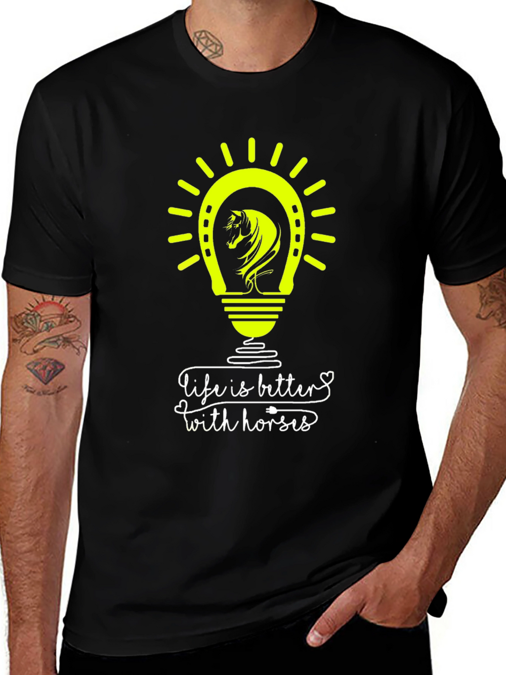 Life is Better with Horses T-Shirt