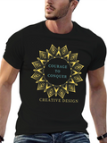 Courage to Conquer Graphic Black Tee